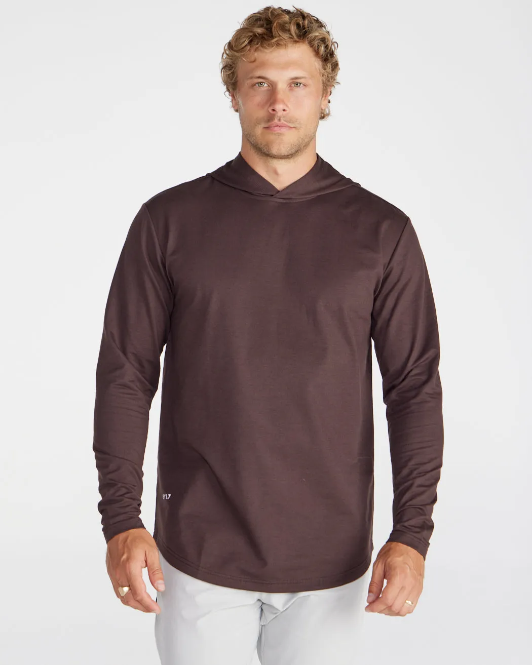 Hooded Drop-Cut Long Sleeve