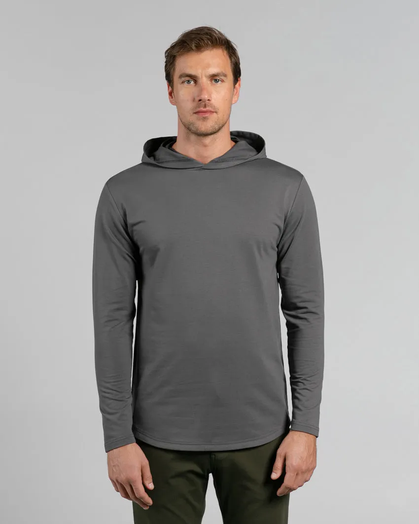 Hooded Drop-Cut Long Sleeve