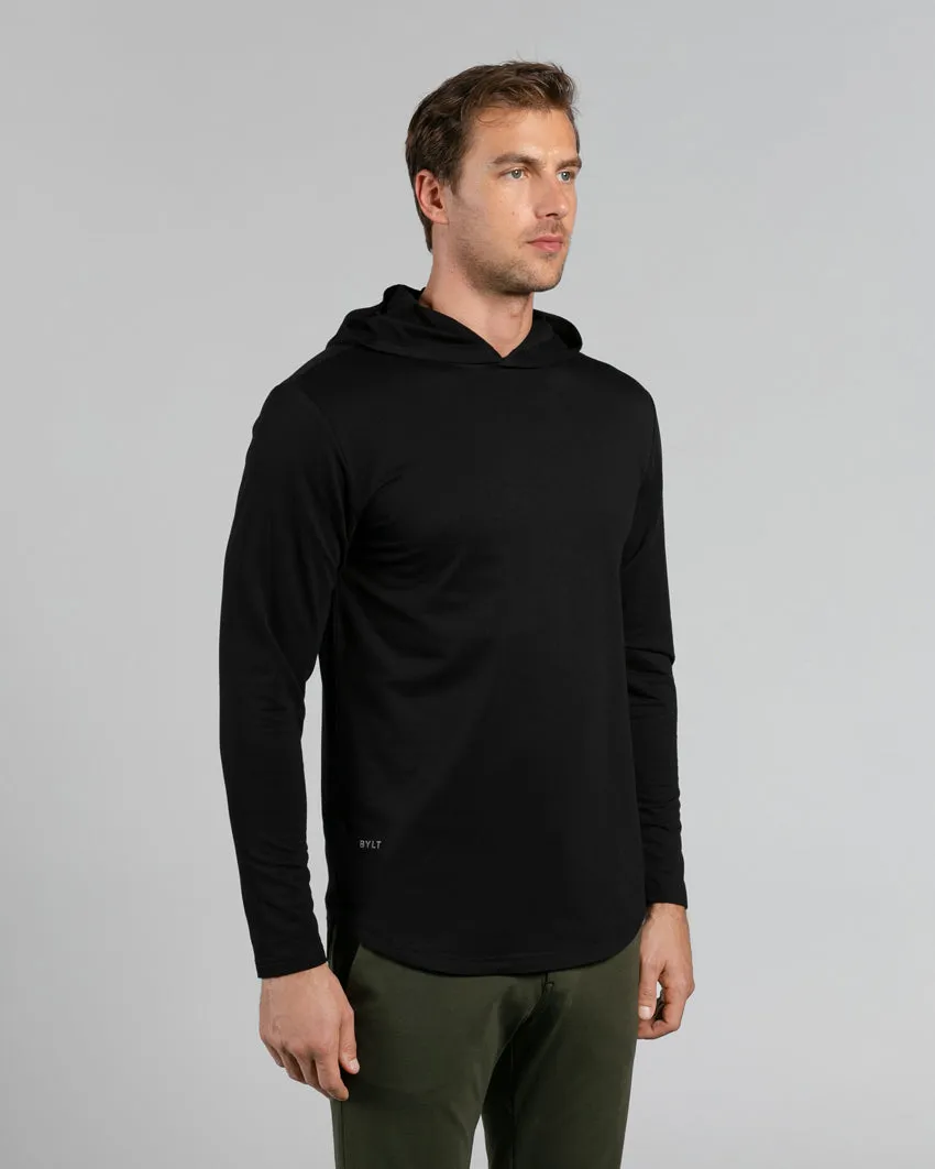 Hooded Drop-Cut Long Sleeve