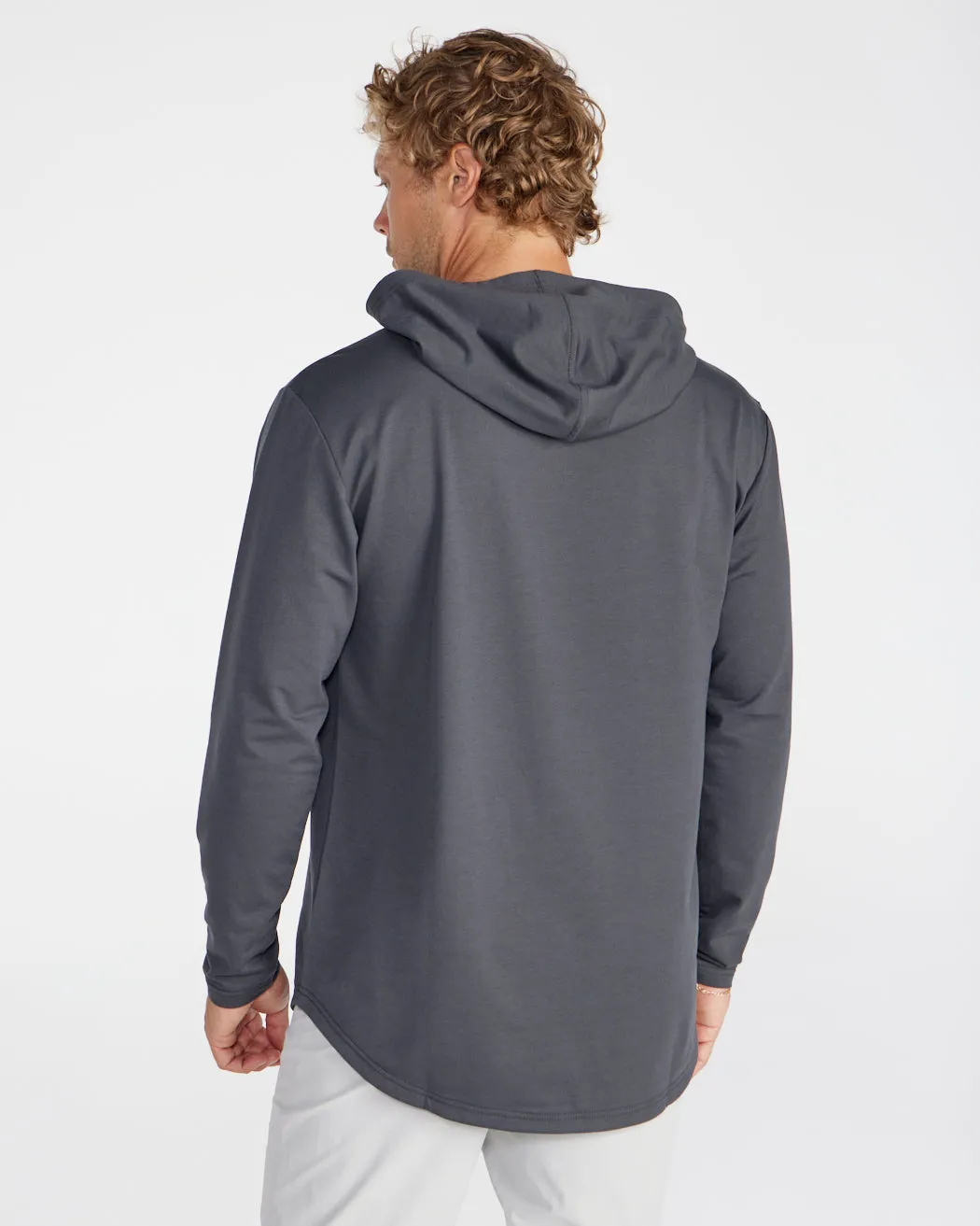 Hooded Drop-Cut Long Sleeve