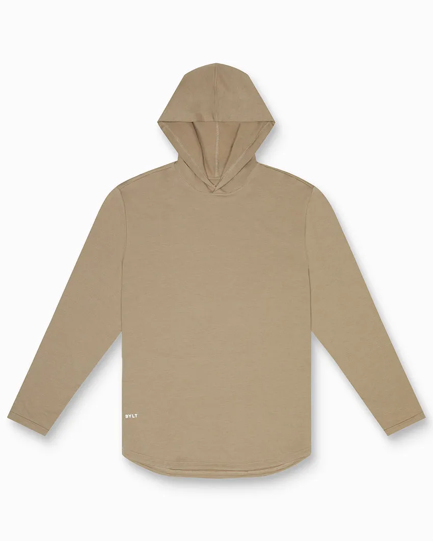 Hooded Drop-Cut Long Sleeve