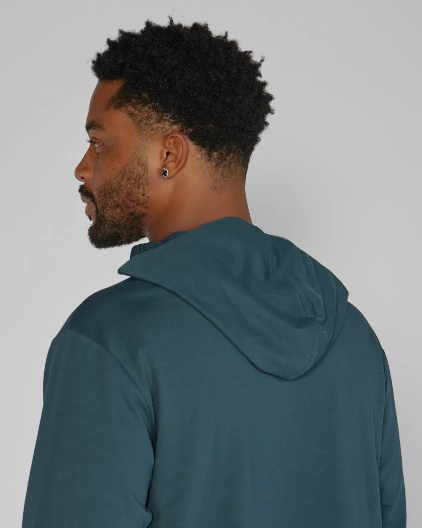 Hooded Drop-Cut Long Sleeve