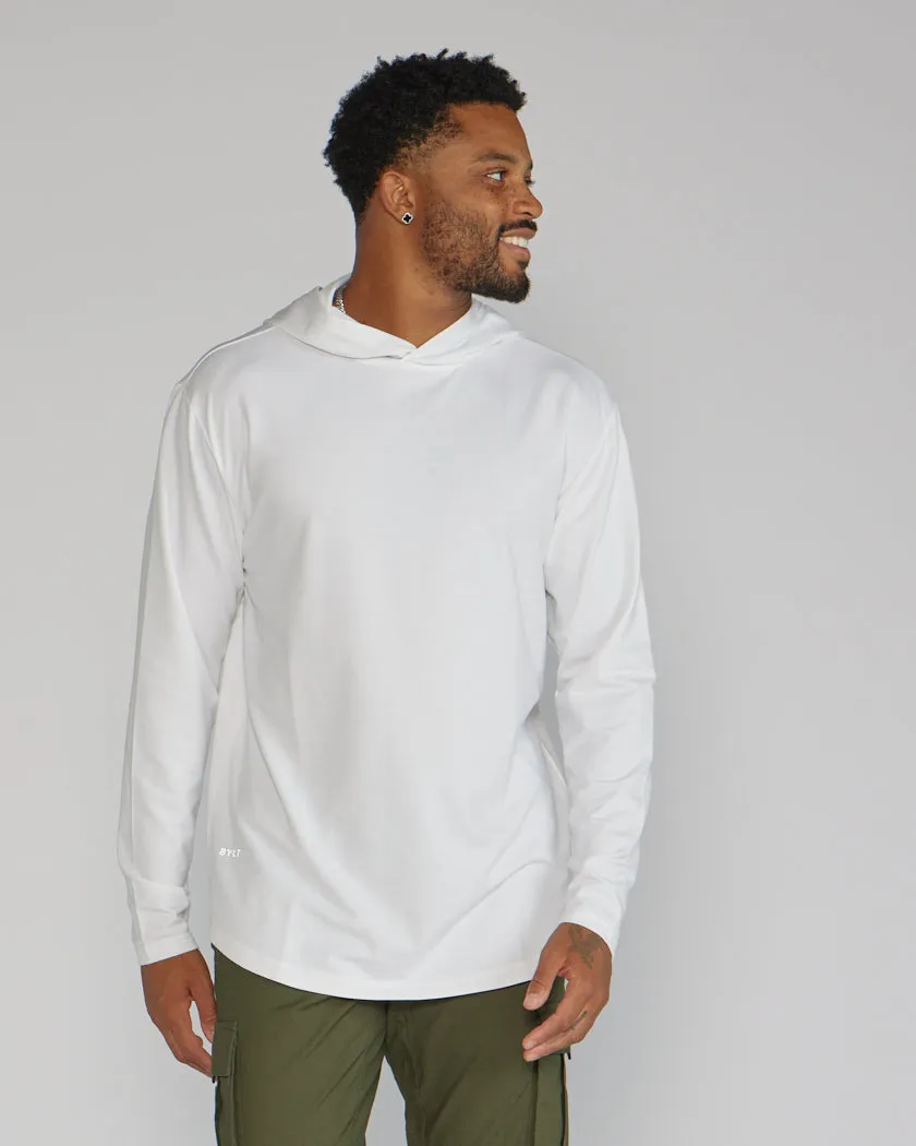 Hooded Drop-Cut Long Sleeve