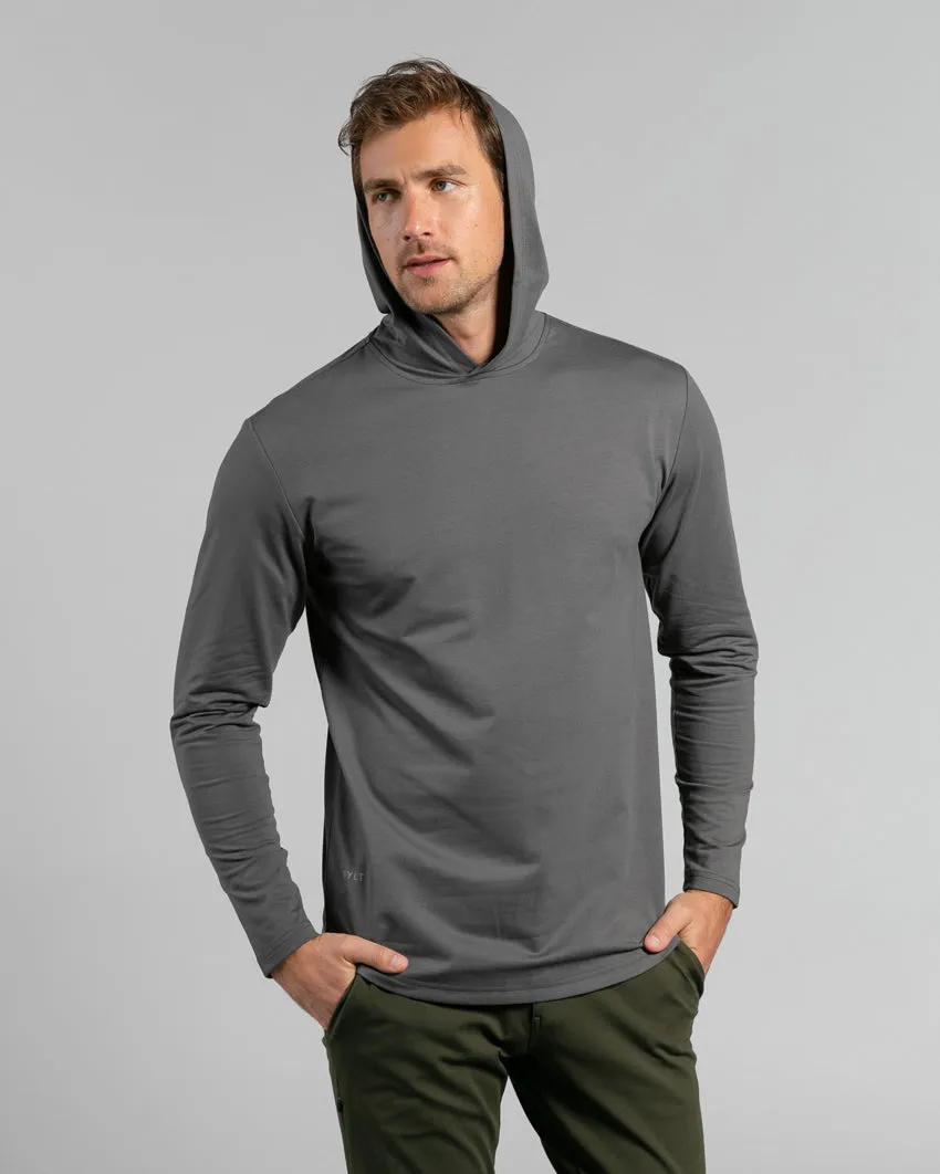 Hooded Drop-Cut Long Sleeve