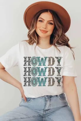 HOWDY LEOPARD GRAPHIC TEE