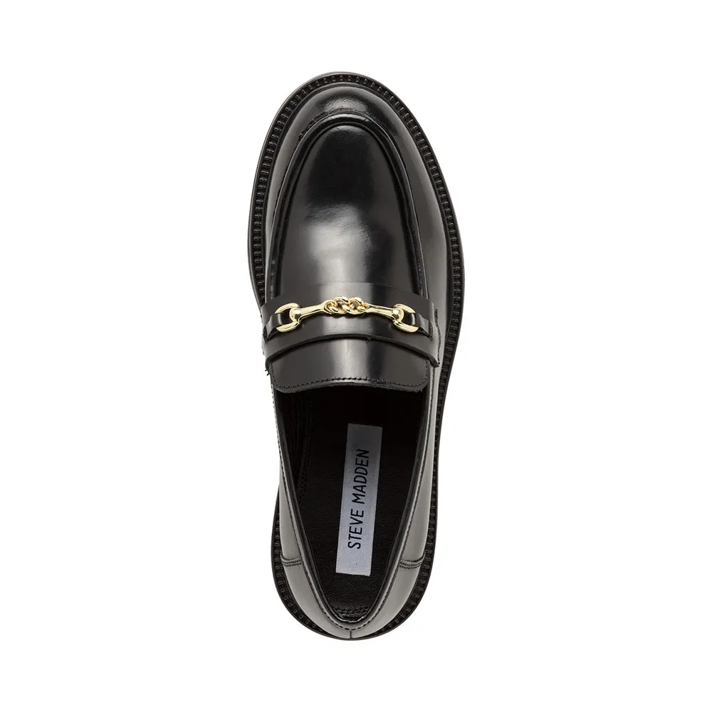 Huddles Loafer BLACK LEATHER