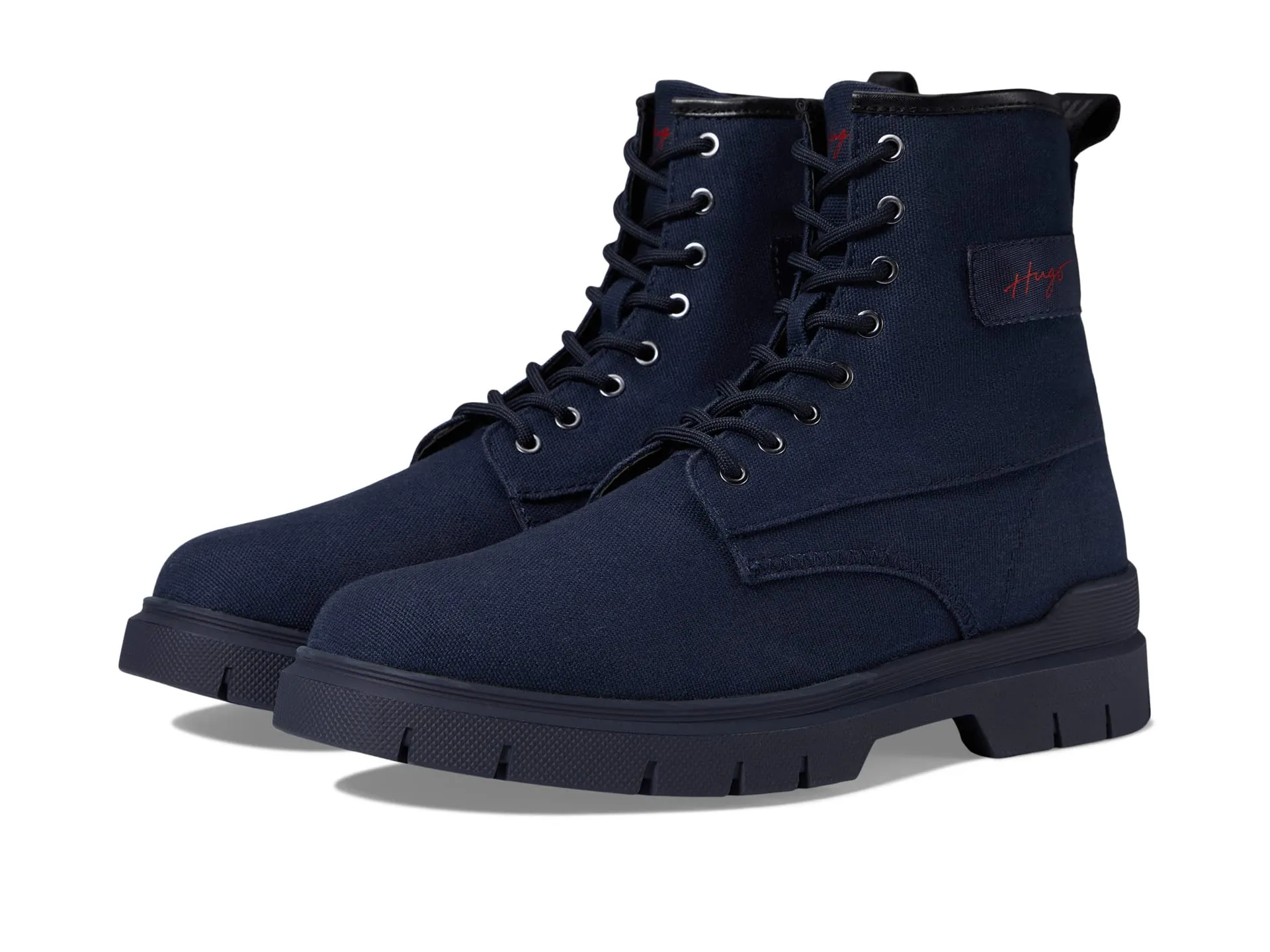 HUGO Ryan Canvas Lace-Up Boots