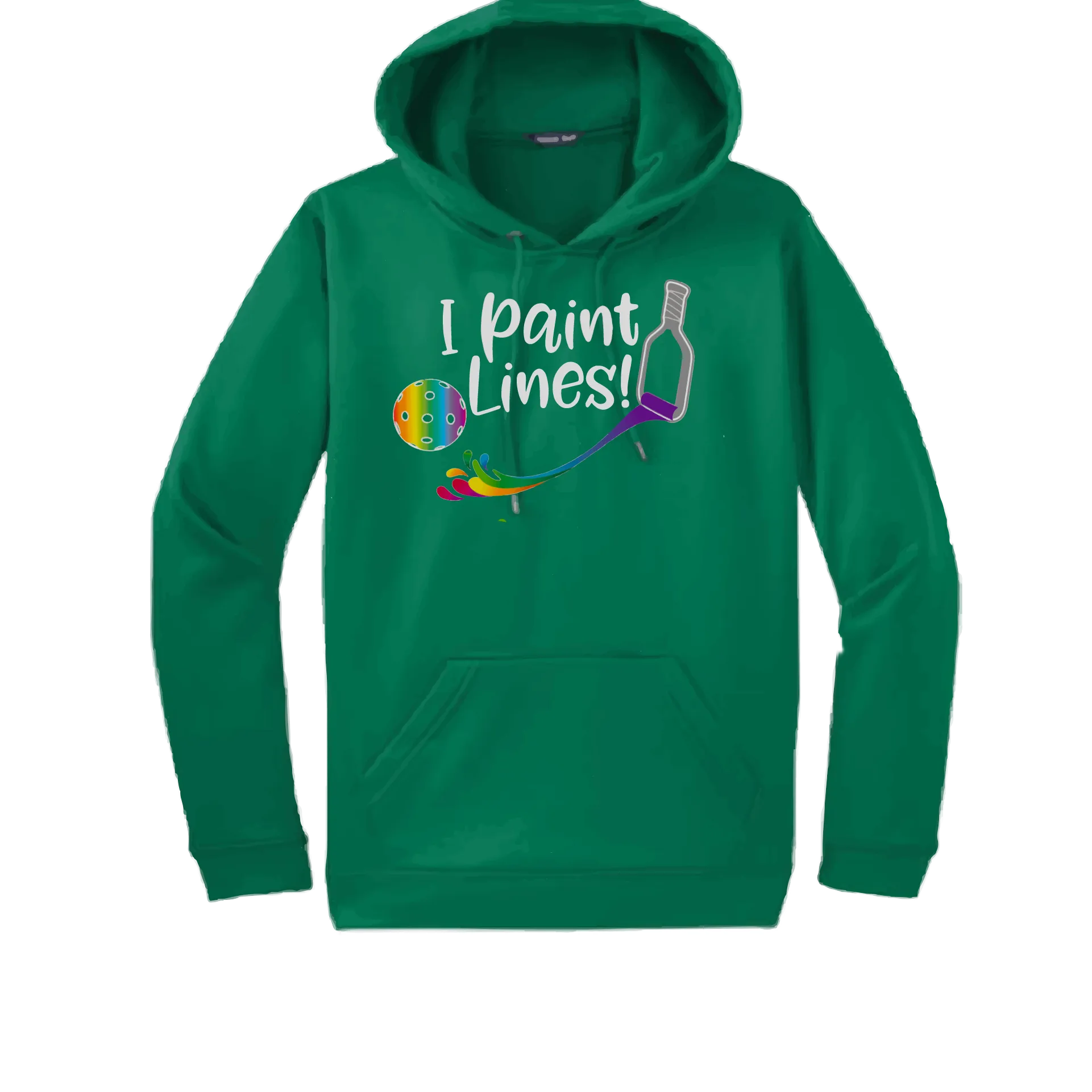 I Paint Pickleball Lines | Unisex Hoodie Pickleball Sweatshirt | 50% Cotton 50% Polyester