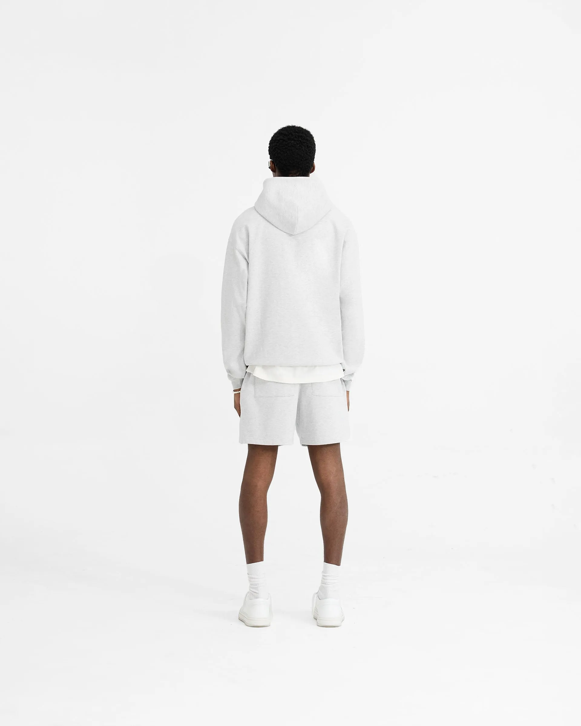 Initial Oversized Hoodie - Ice Grey Marl