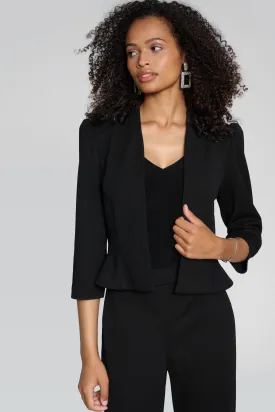 Joseph Ribkoff - 241788 Scuba Crepe Peplum Jacket