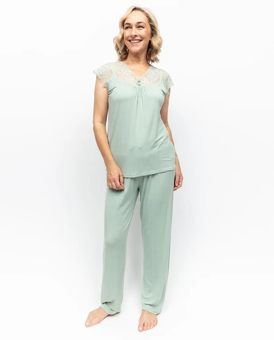 Julia Lace Detail Jersey Pyjama Set