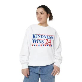 Kindness Wins '24 Sweatshirt (Comfort Colors) (S-3XL)