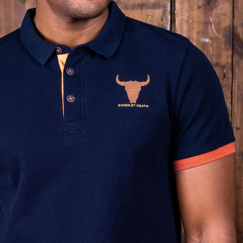 Kingsley Heath Contrast PK Polo Midnight