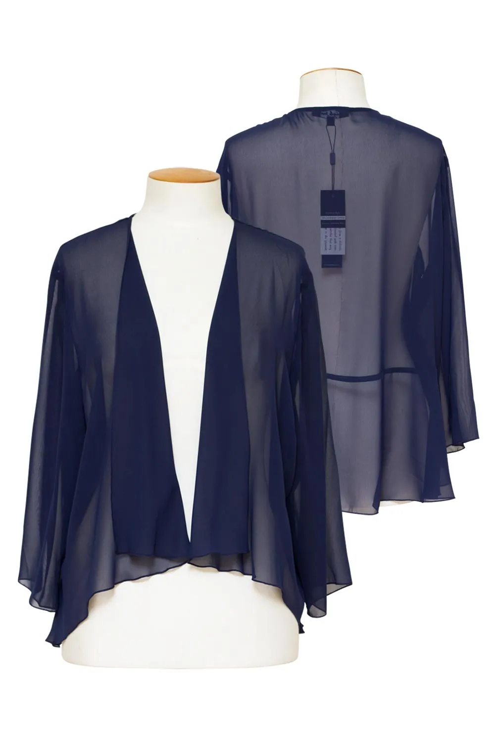 Layla Jones / Jesse Harper LJ0212/JH0244 - Calvin Klein Chiffon Jacket with peplum