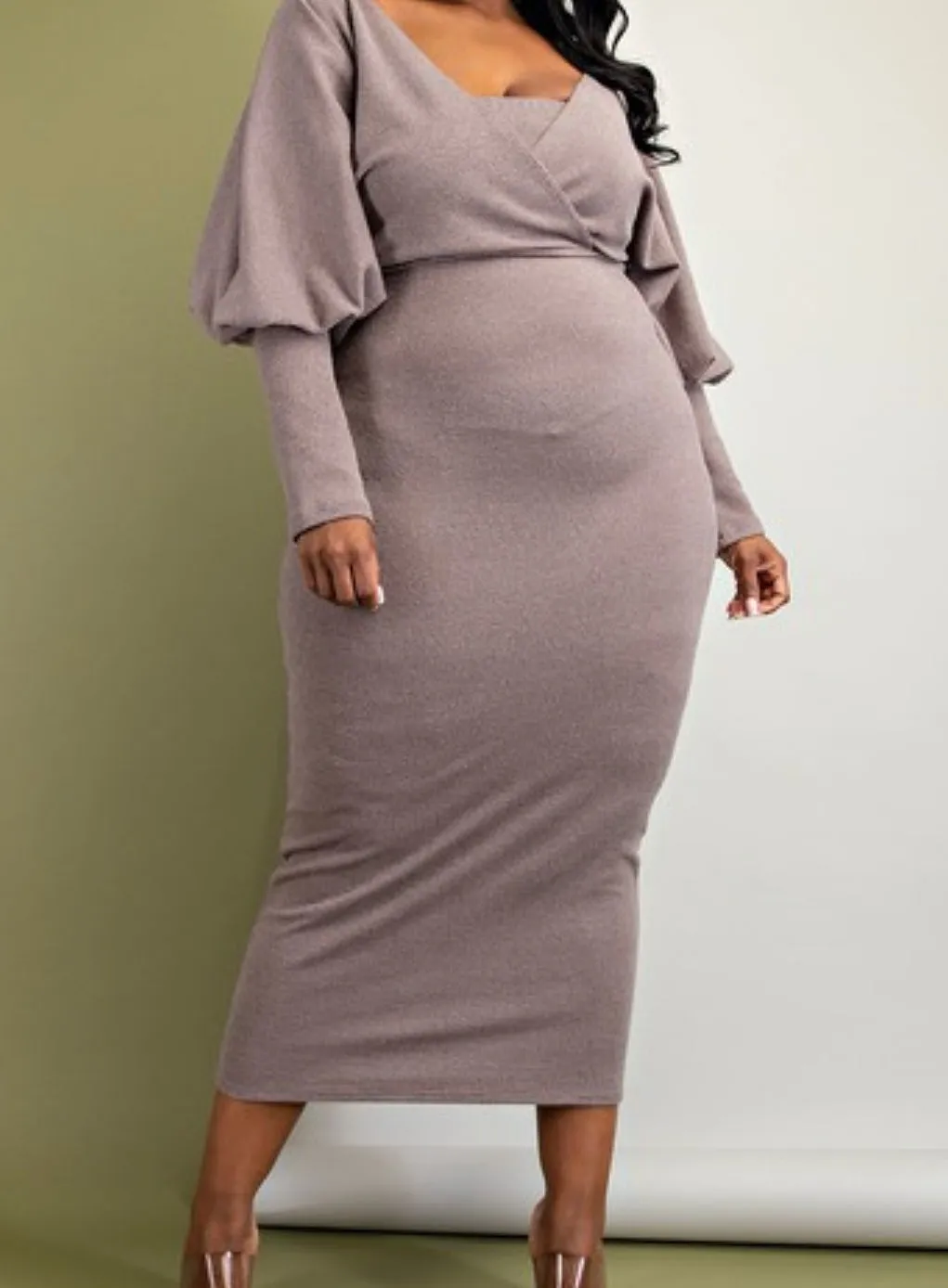 “Loving Mocha” Curvy Skirt/Dress Set