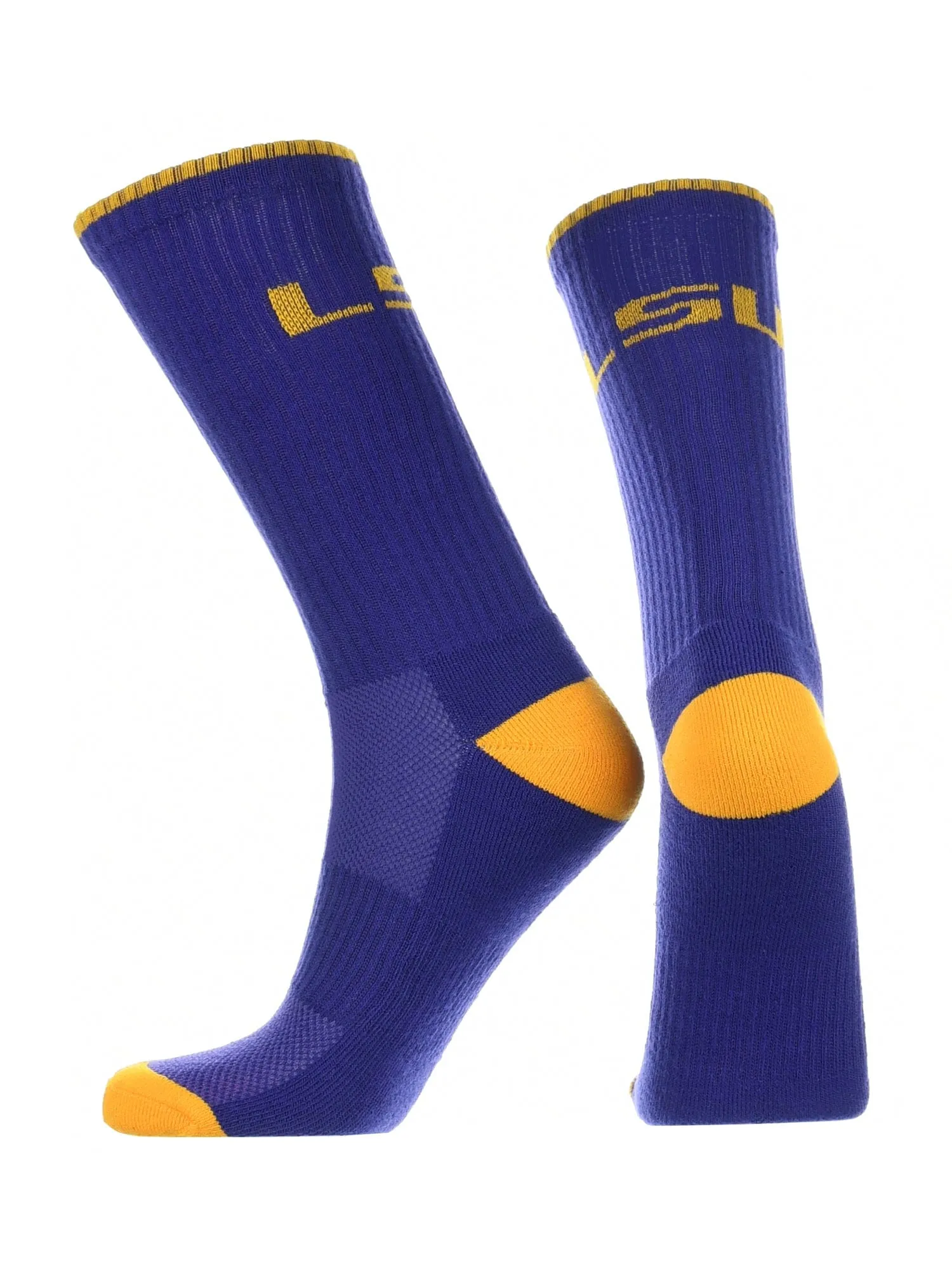 LSU Tigers Socks Campus Legend Crew Length