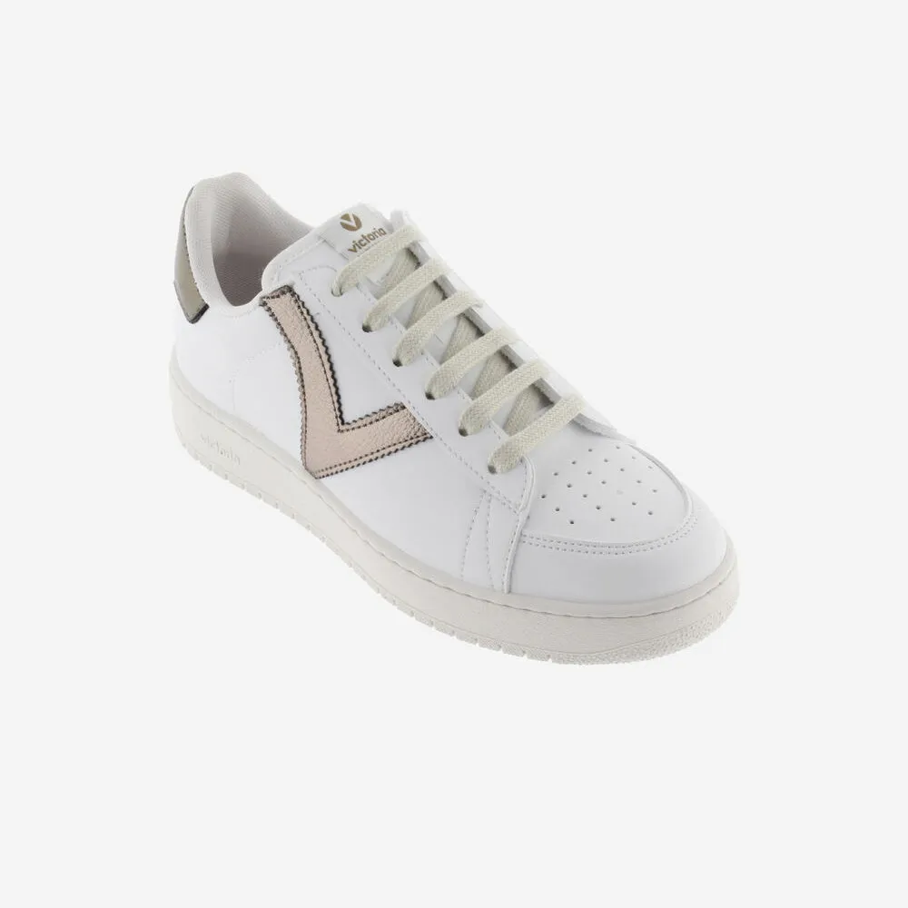 Madrid Faux Leather & Metal Platino Cyclist Unisex Trainers