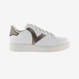 Madrid Faux Leather & Metal Platino Cyclist Unisex Trainers