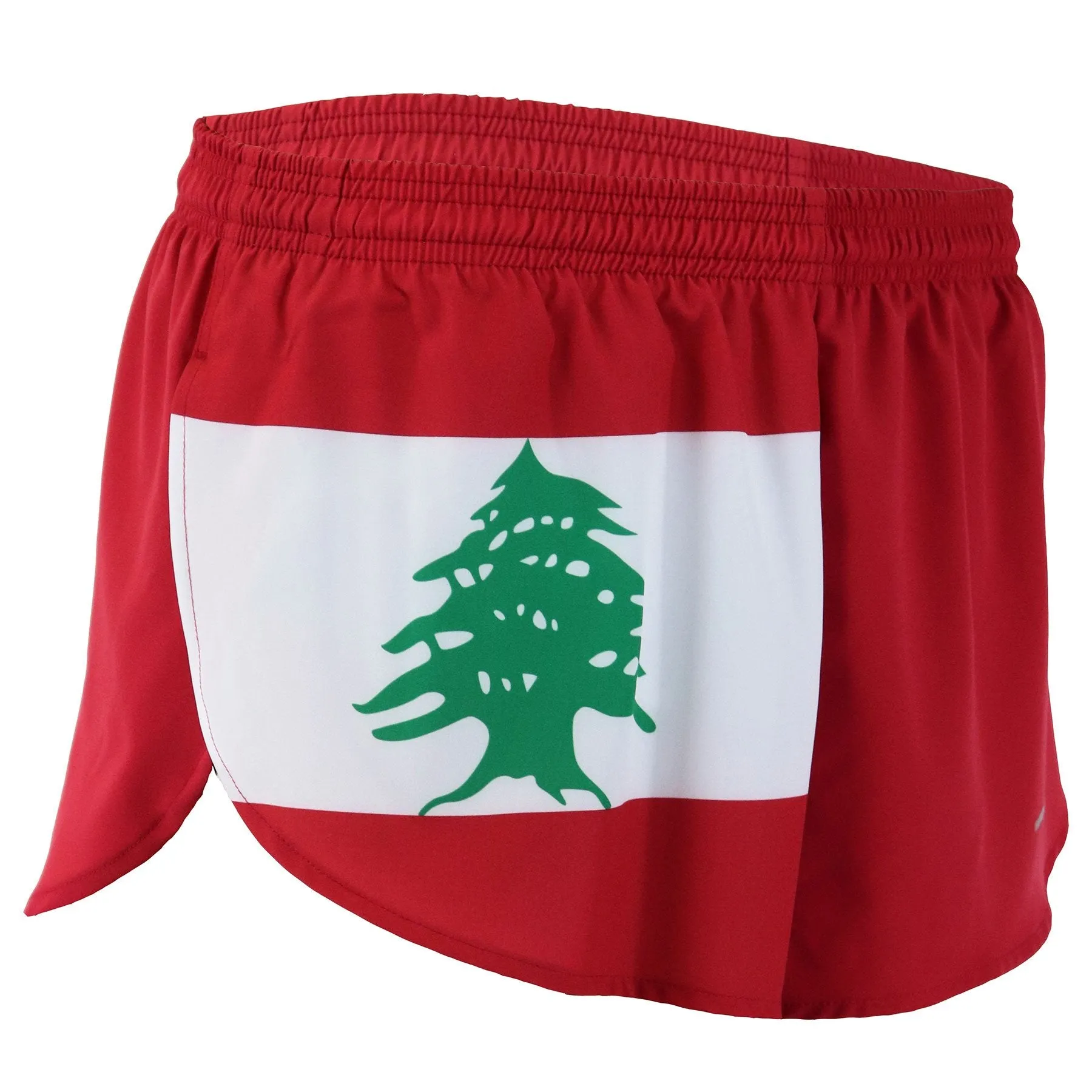 Men's 1" Elite Split Shorts- Lebanon