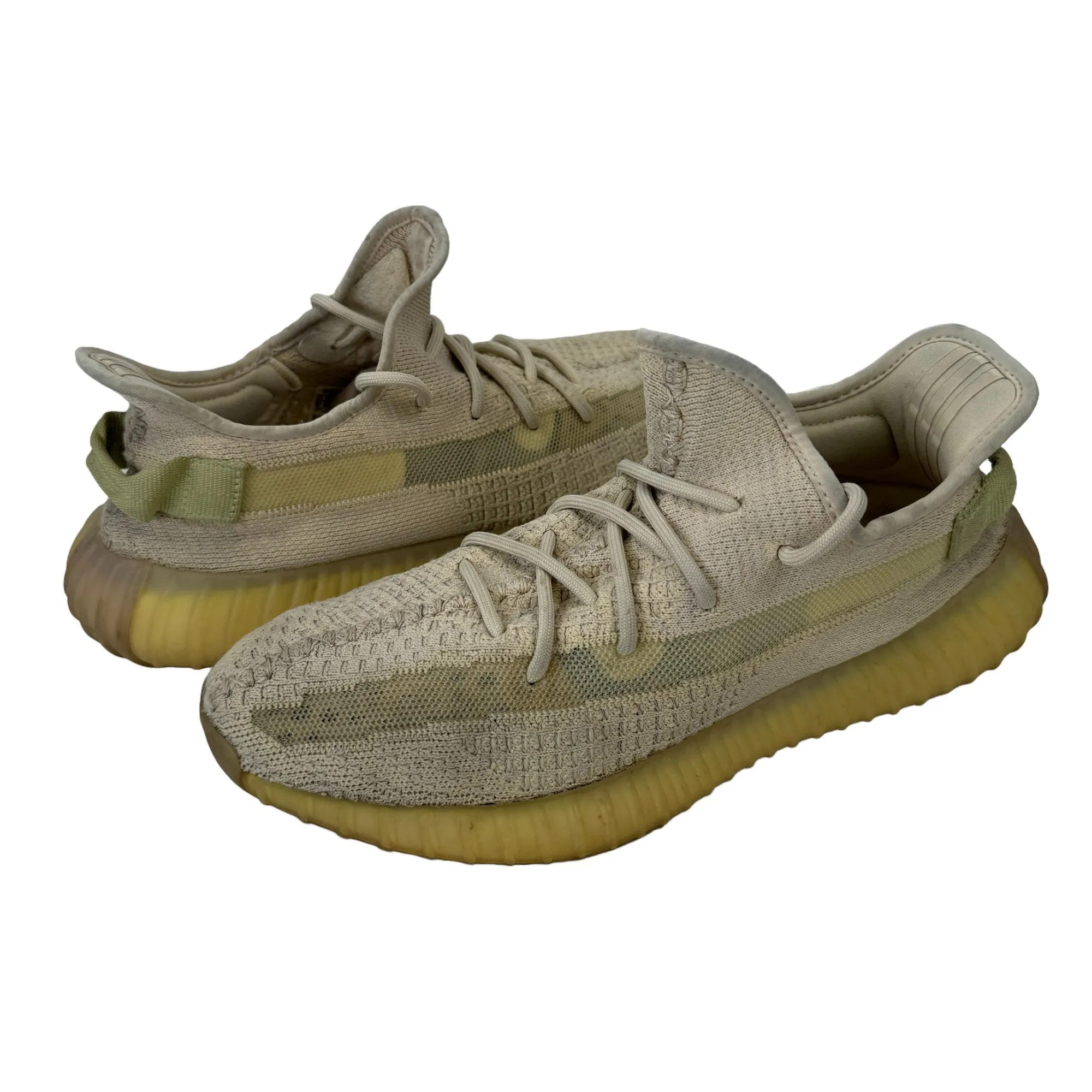 Men's Boost 350 V2 Flax Low Trainers Beige Size EU 43.5 / UK 9.5