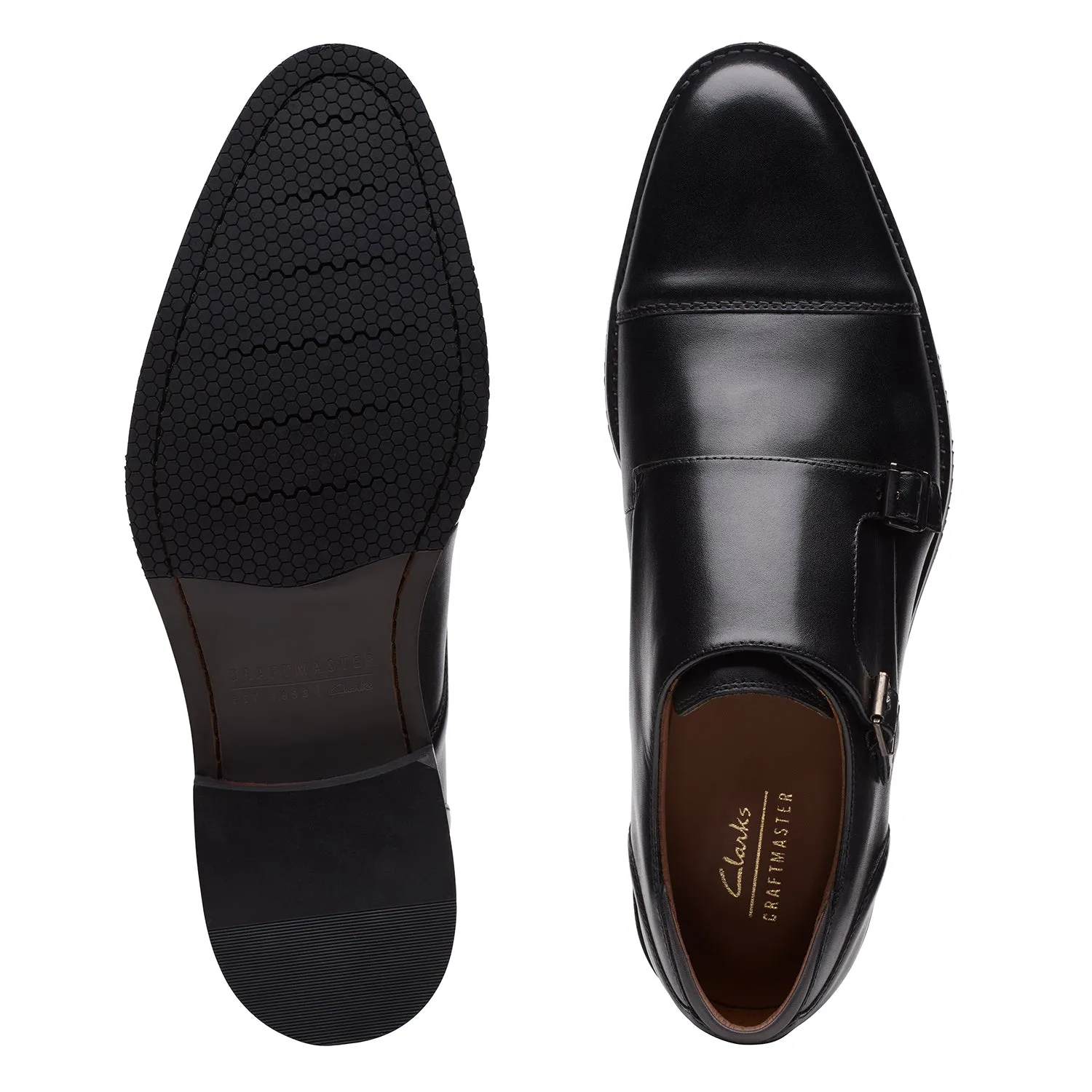 Mens - CraftArlo Monk Black Leather