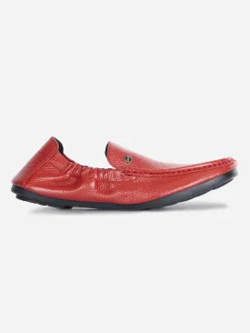 Men's Red Elastic Collered Snug Fit Slip On (ID3057)