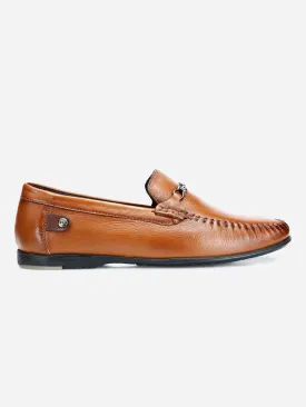 Men's Tan Moc Toe Semi Formal Loafer (ID1107)