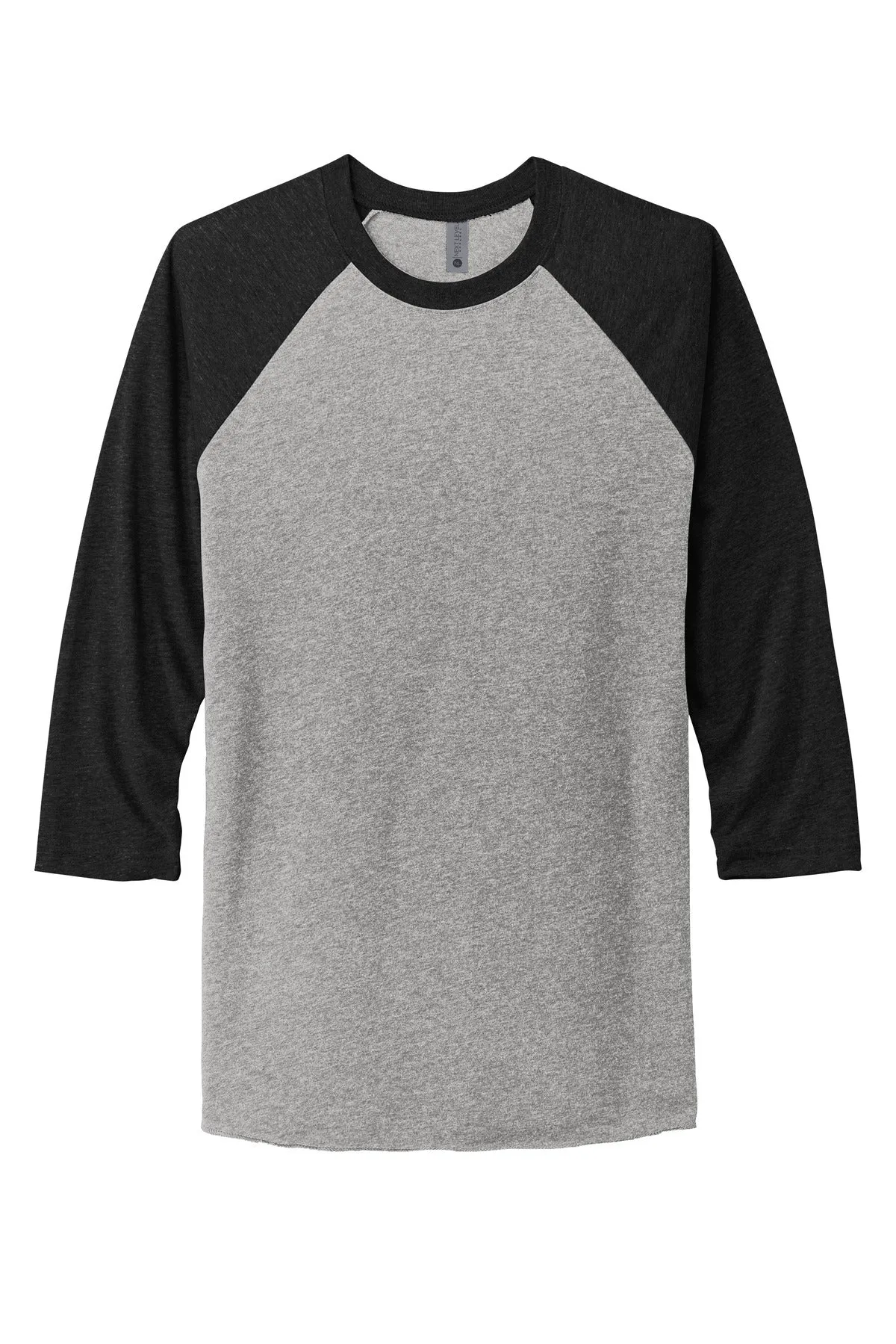 Next Level Apparel Unisex Tri-Blend 3/4-Sleeve Raglan Tee. NL6051