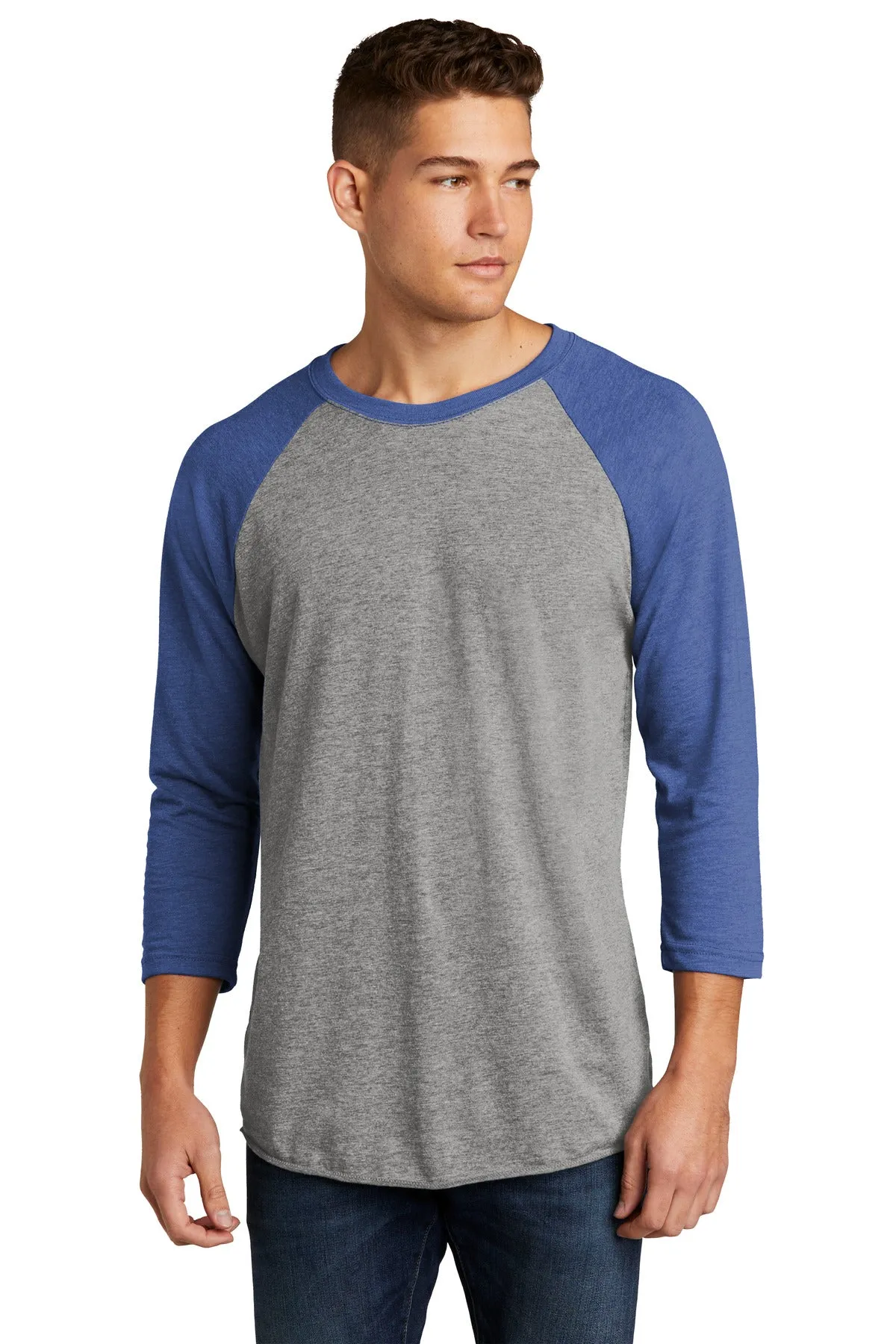 Next Level Apparel Unisex Tri-Blend 3/4-Sleeve Raglan Tee. NL6051