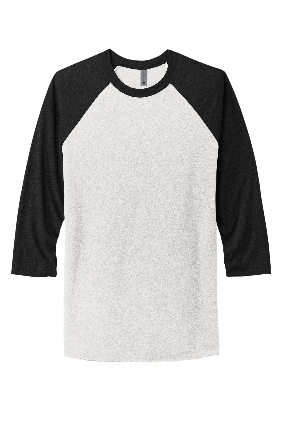 Next Level Apparel Unisex Tri-Blend 3/4-Sleeve Raglan Tee. NL6051