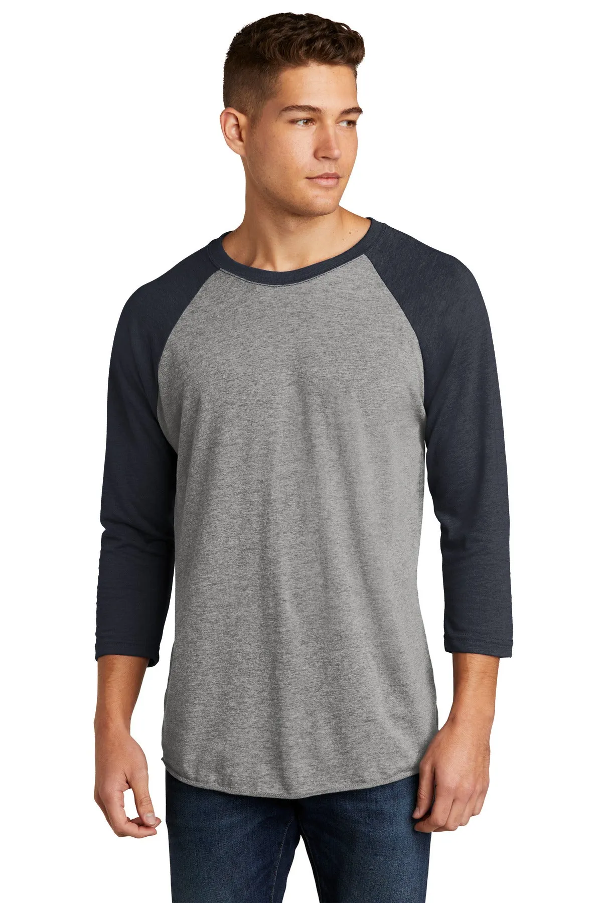 Next Level Apparel Unisex Tri-Blend 3/4-Sleeve Raglan Tee. NL6051