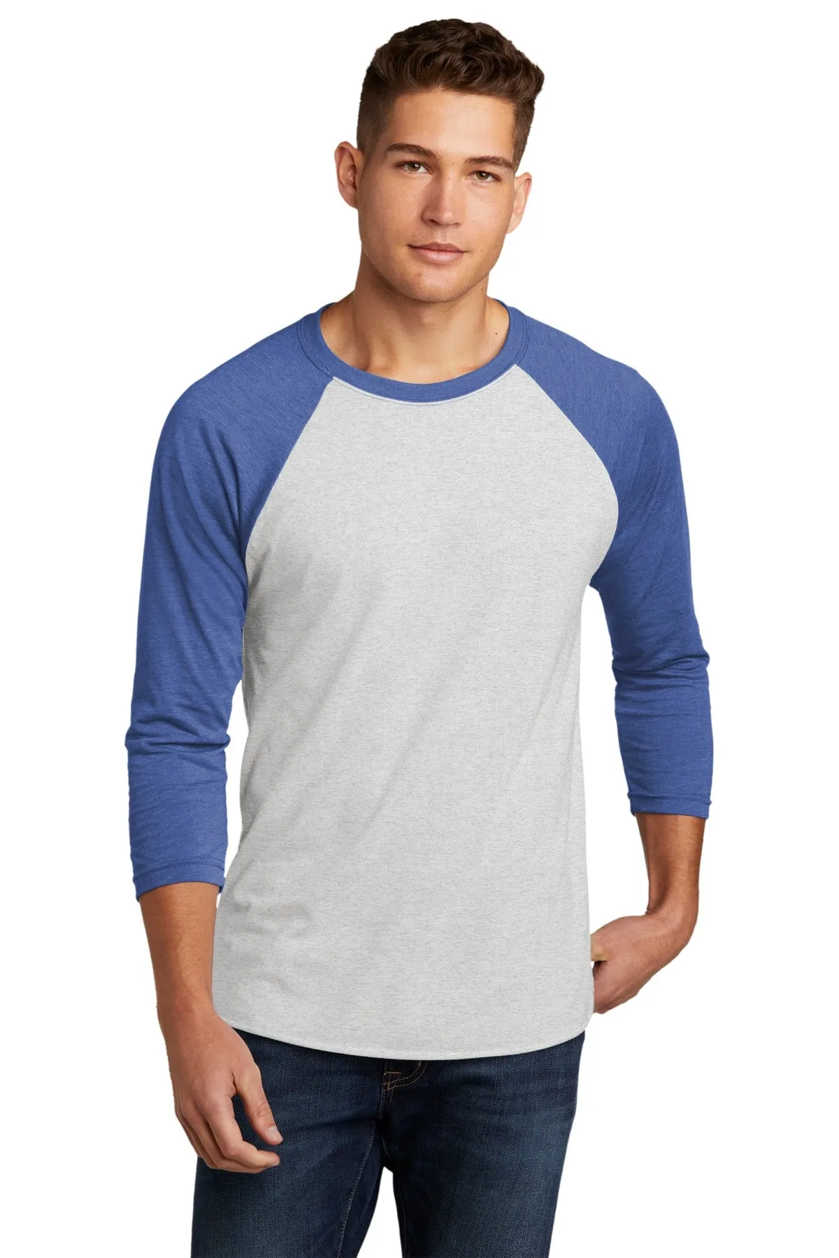 Next Level Apparel Unisex Tri-Blend 3/4-Sleeve Raglan Tee. NL6051