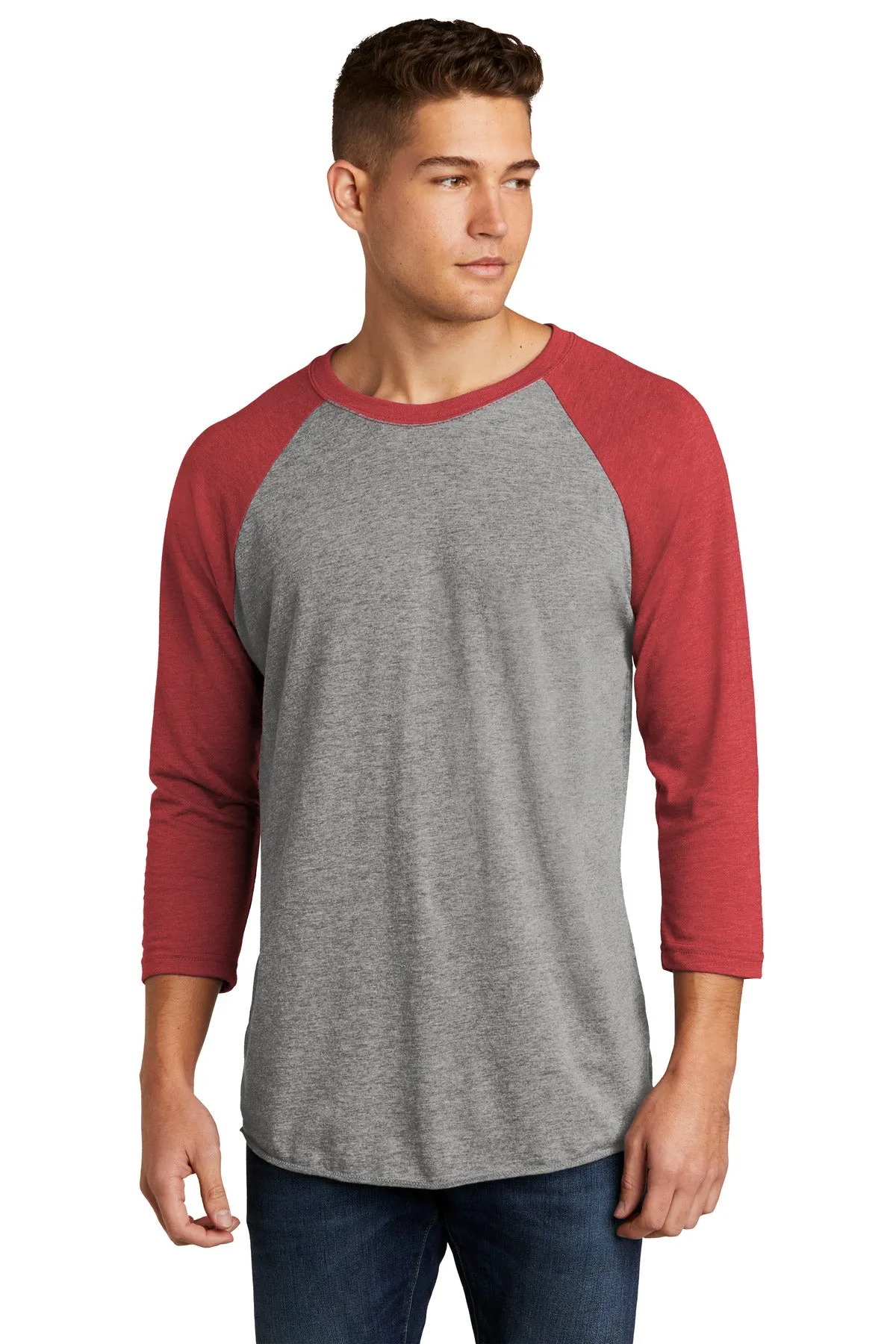 Next Level Apparel Unisex Tri-Blend 3/4-Sleeve Raglan Tee. NL6051