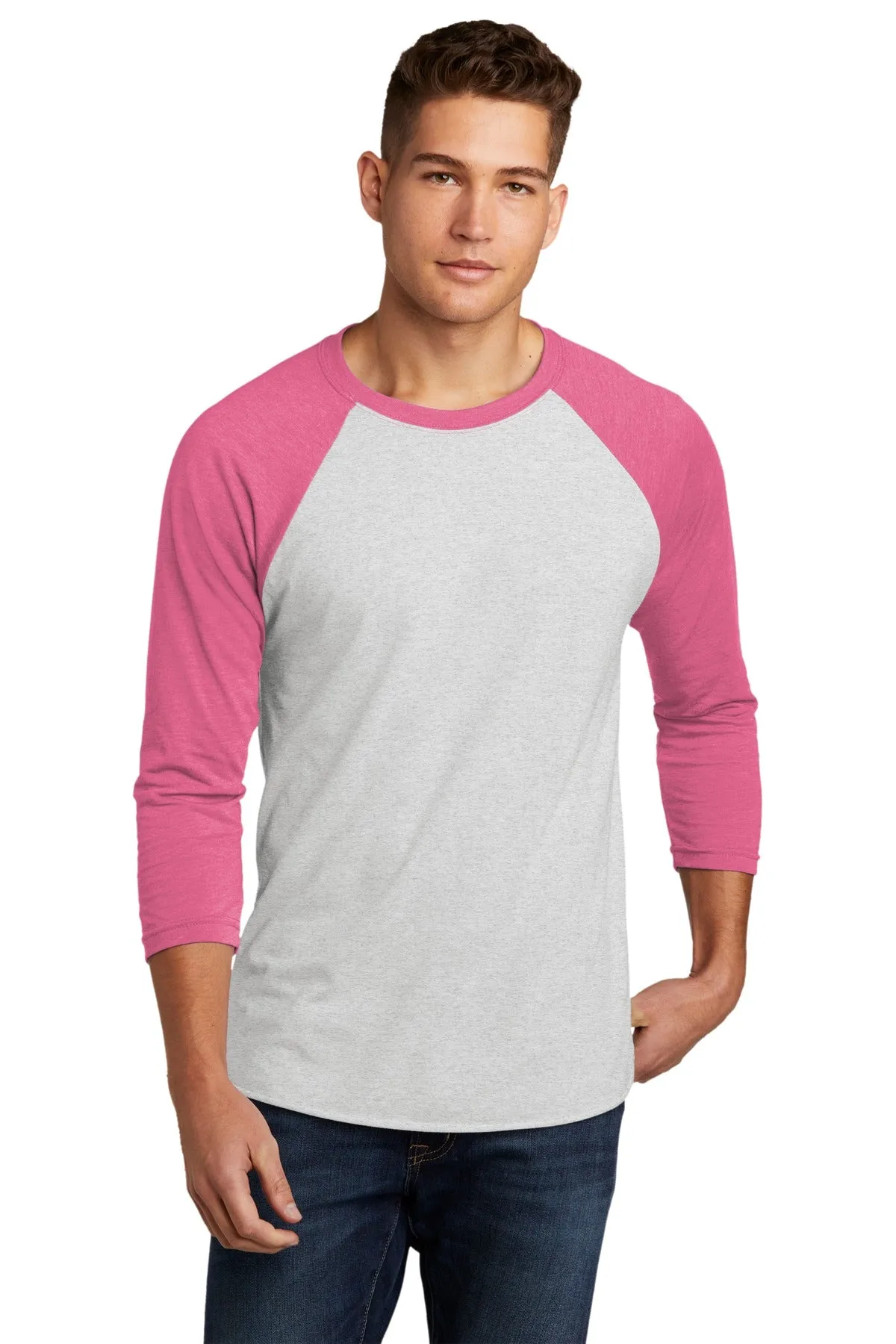 Next Level Apparel Unisex Tri-Blend 3/4-Sleeve Raglan Tee. NL6051