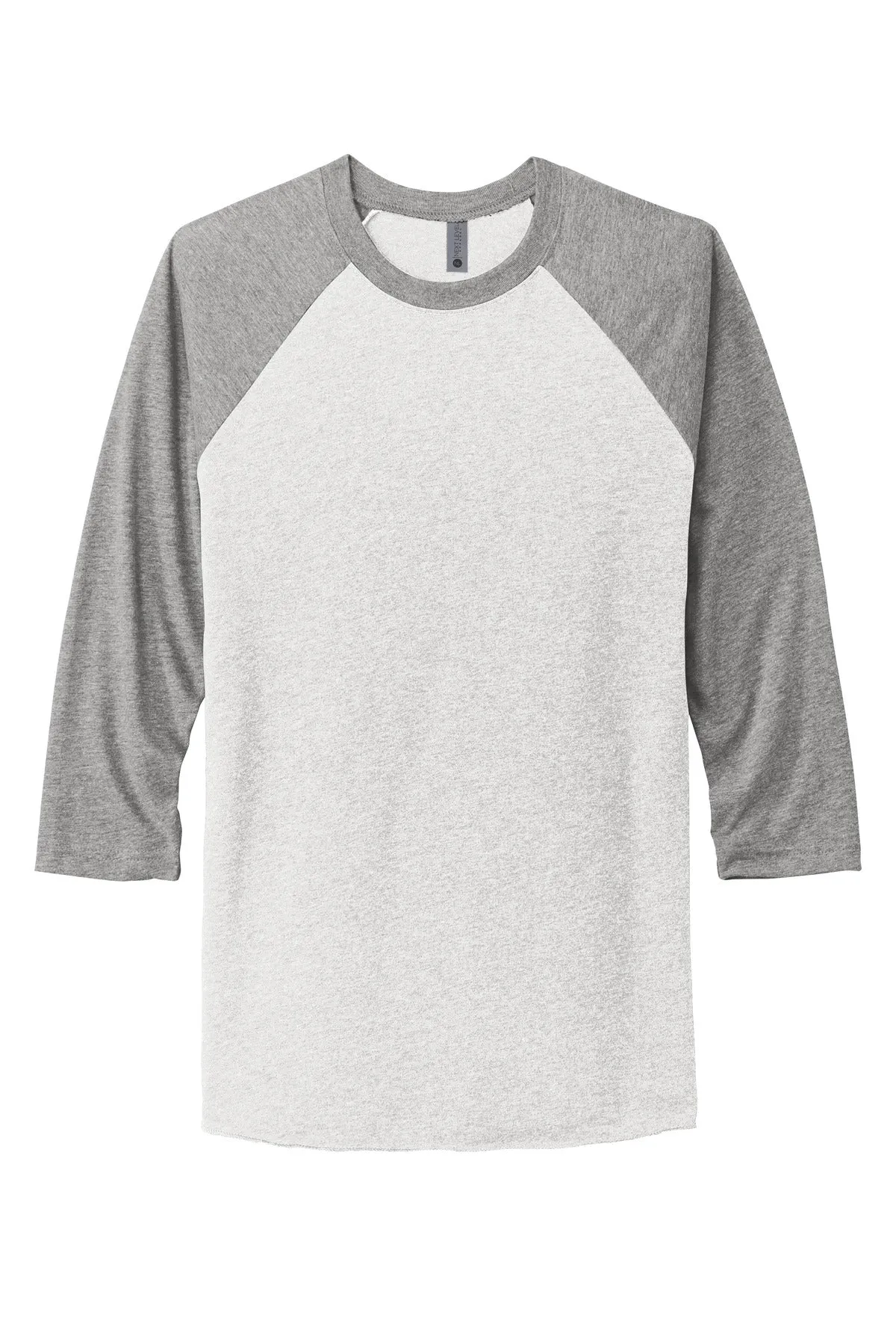 Next Level Apparel Unisex Tri-Blend 3/4-Sleeve Raglan Tee. NL6051