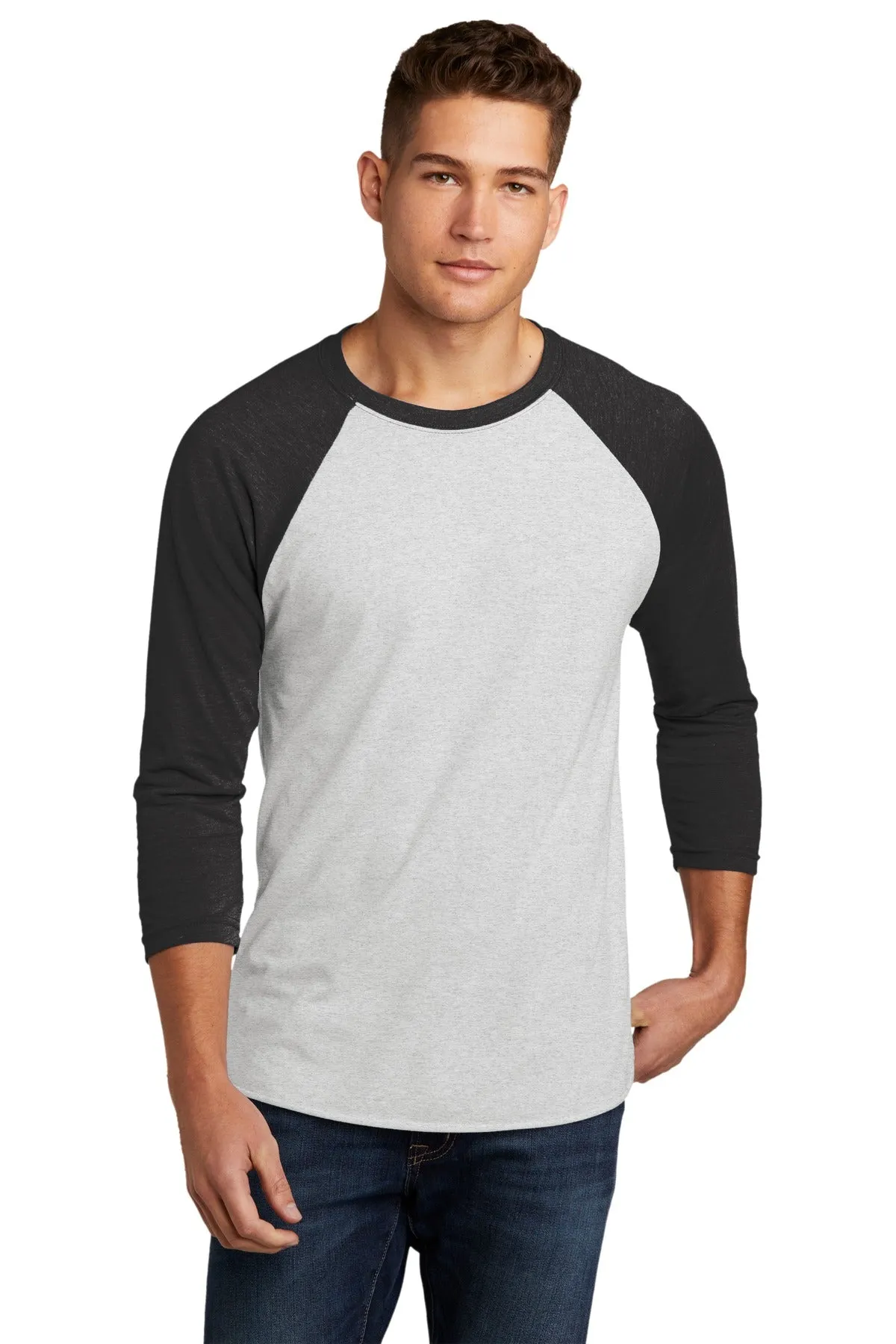 Next Level Apparel Unisex Tri-Blend 3/4-Sleeve Raglan Tee. NL6051