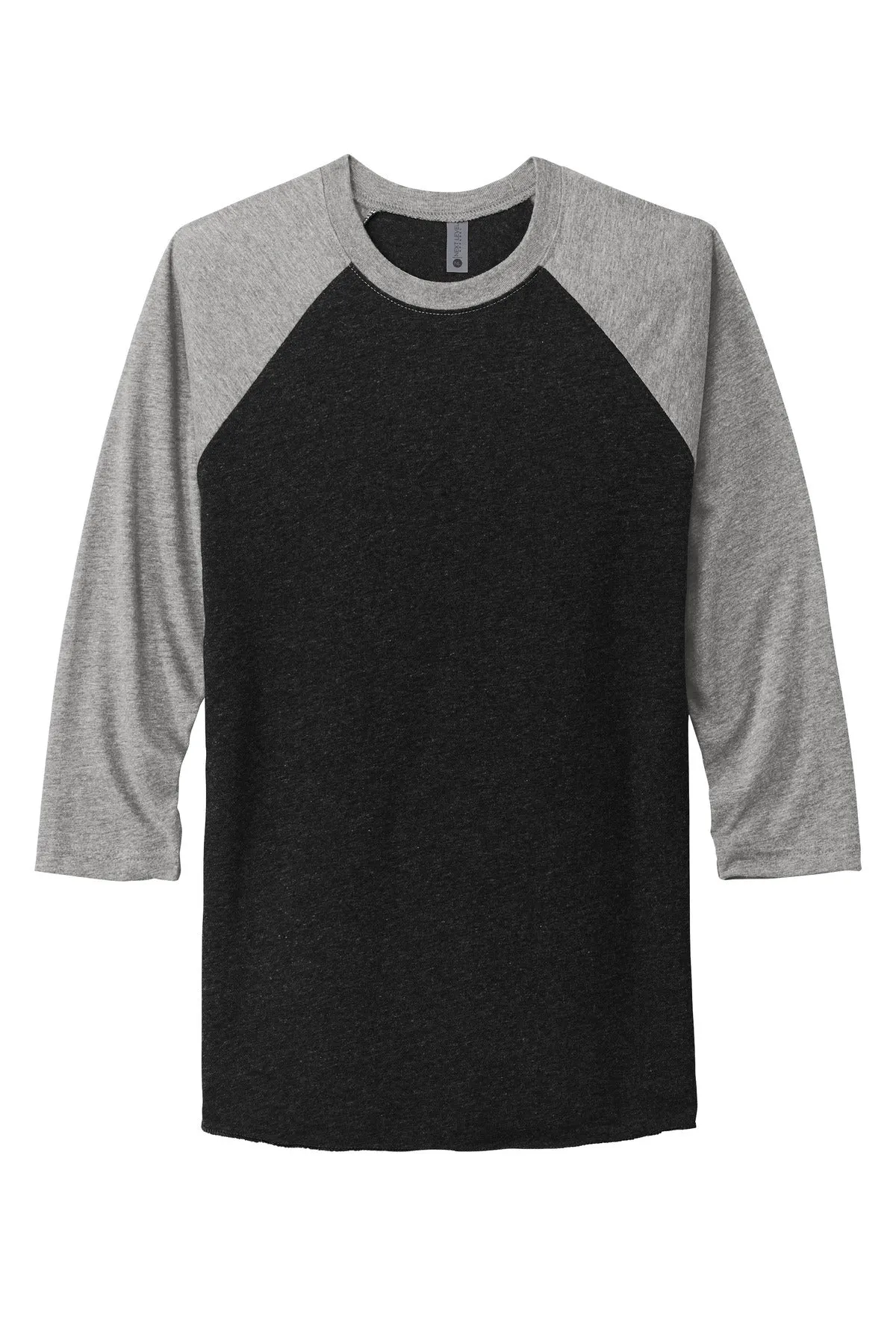 Next Level Apparel Unisex Tri-Blend 3/4-Sleeve Raglan Tee. NL6051