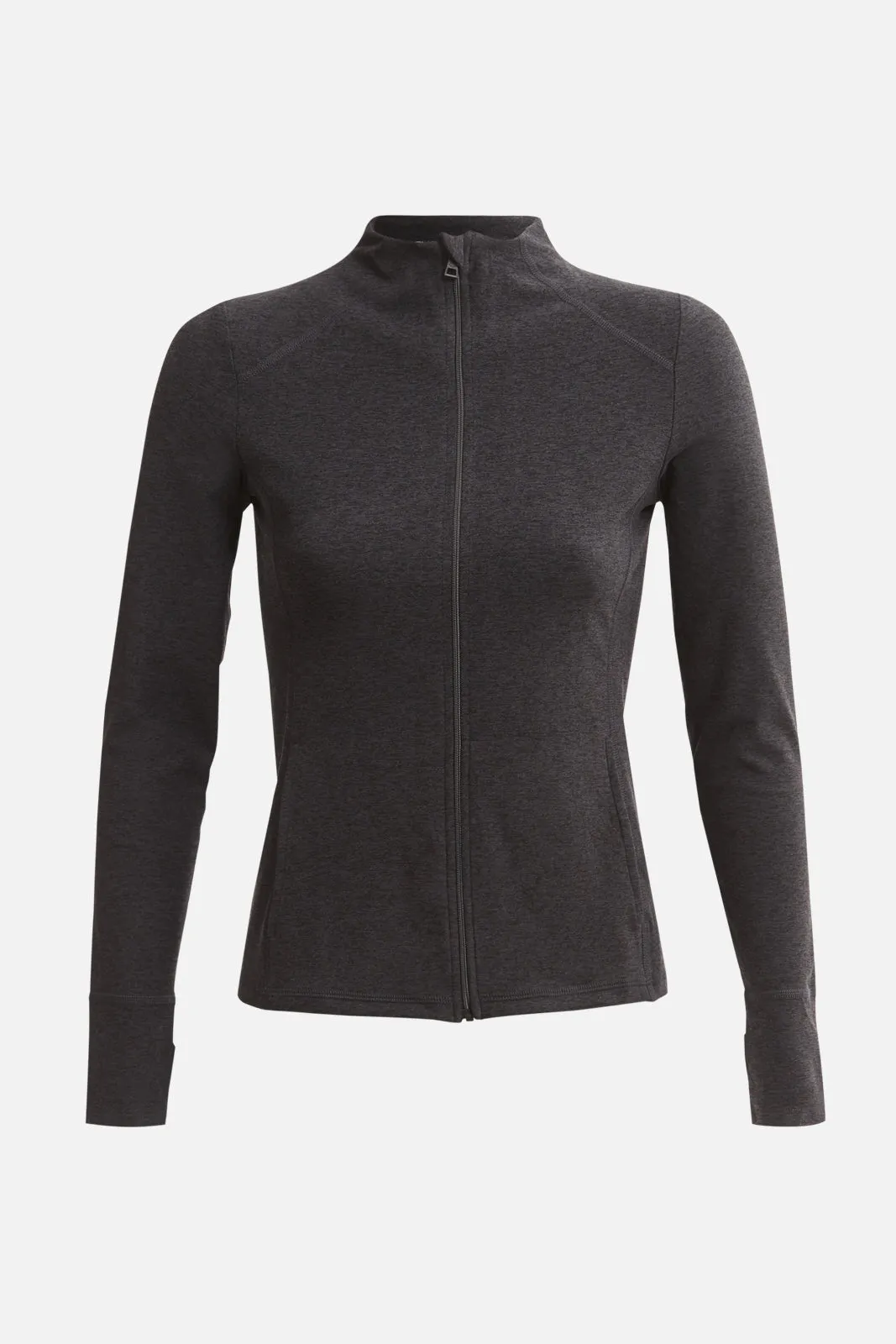 On The Go Mock Neck Jacket - Darkest Night