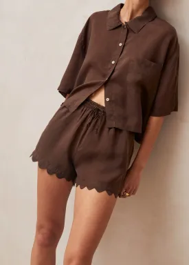 Onda Brown Shorts