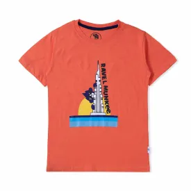 Orange Cotton T-Shirt