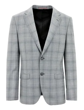 Parker Edward Grey Checked Suit