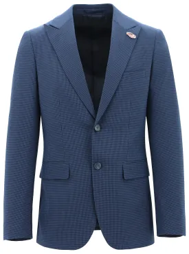 Peak Edward Blue Microchecked Suit