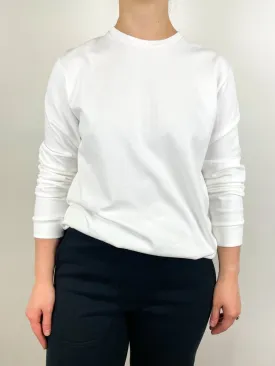 Perfect Unisex Long Sleeve T in White