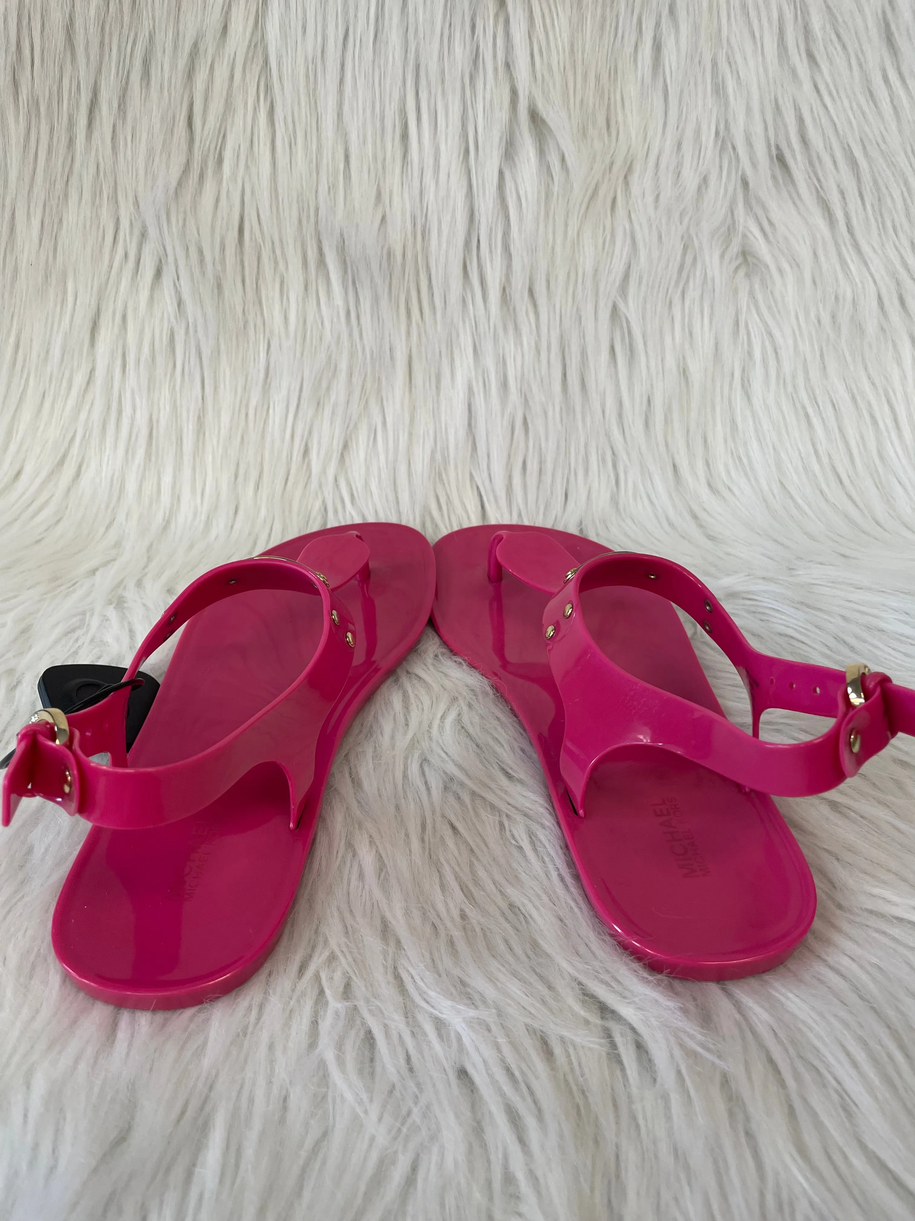 Pink Sandals Designer Michael By Michael Kors, Size 8