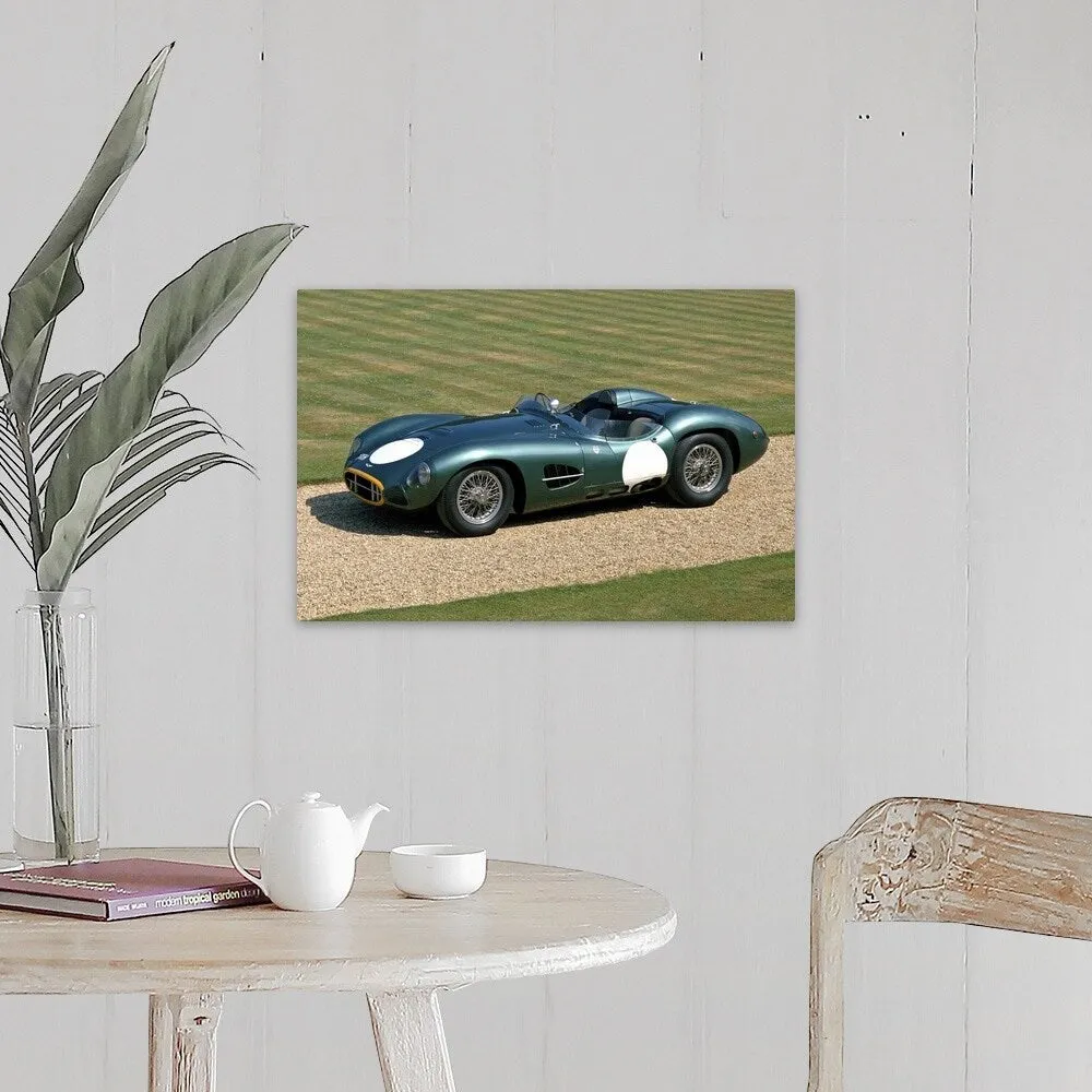 "1957 Aston Martin DBR2 4.2 litre V12 sports racing 2-seater" Canvas Wall Art