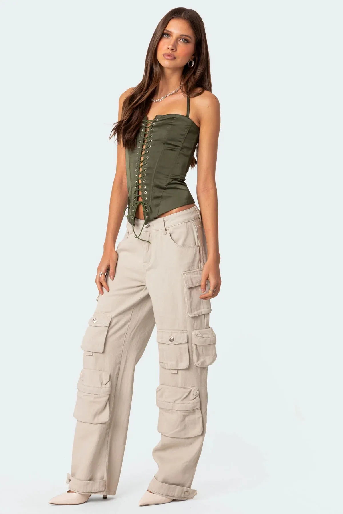 Relaxed Fit Oversized Boyfriend Cargo Jeans