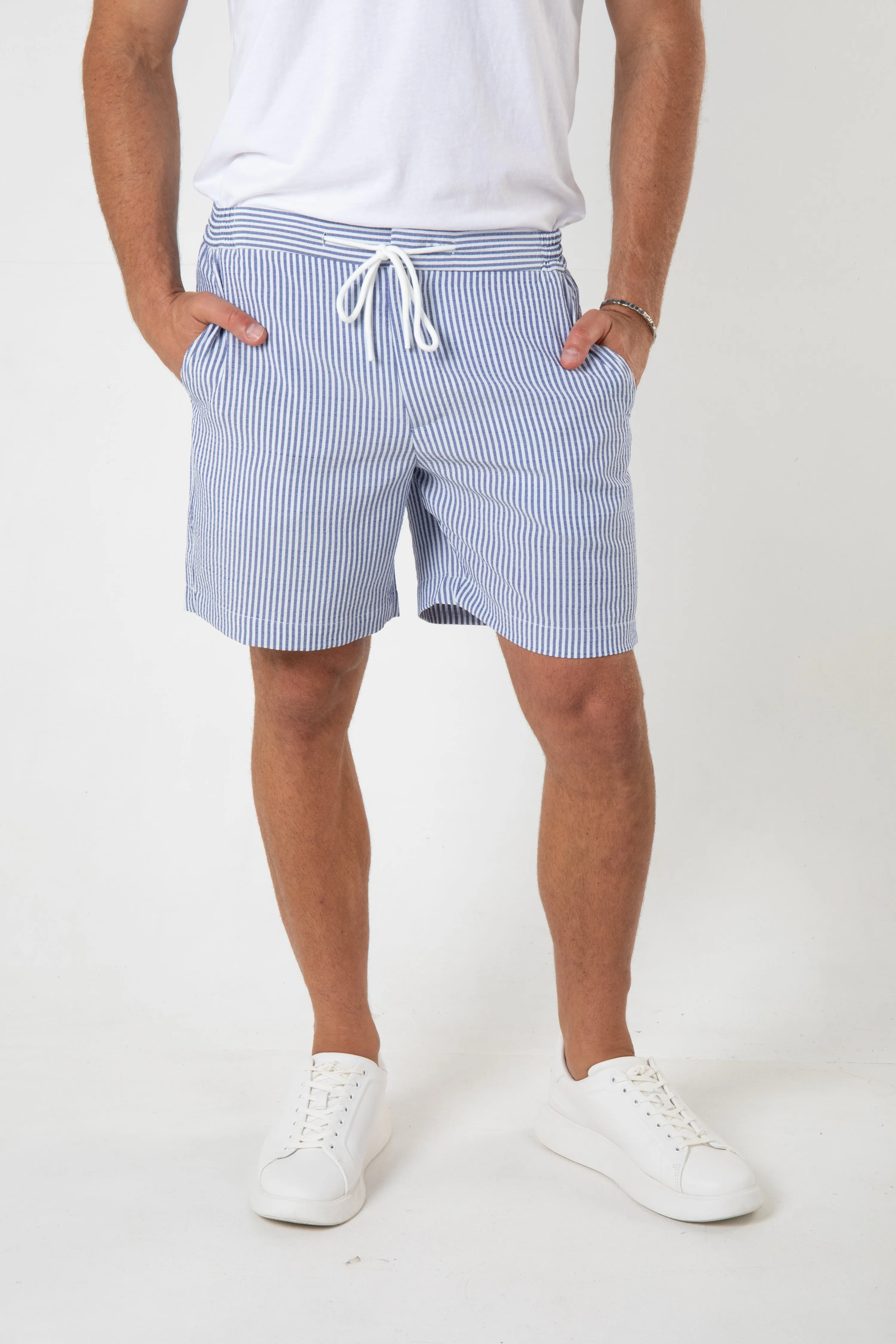 SERENITY SWIM SHORT - NAVY STRIPE