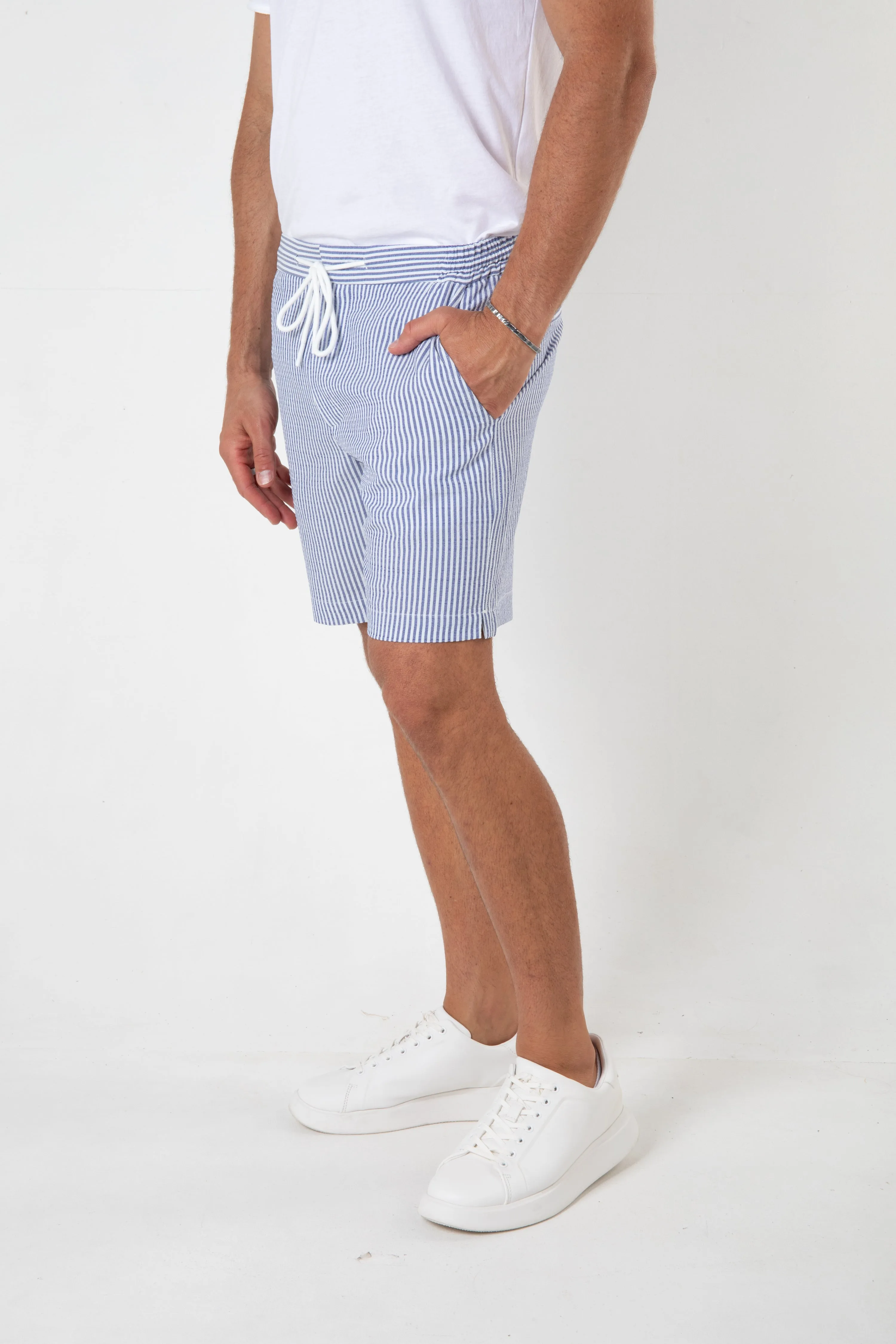 SERENITY SWIM SHORT - NAVY STRIPE