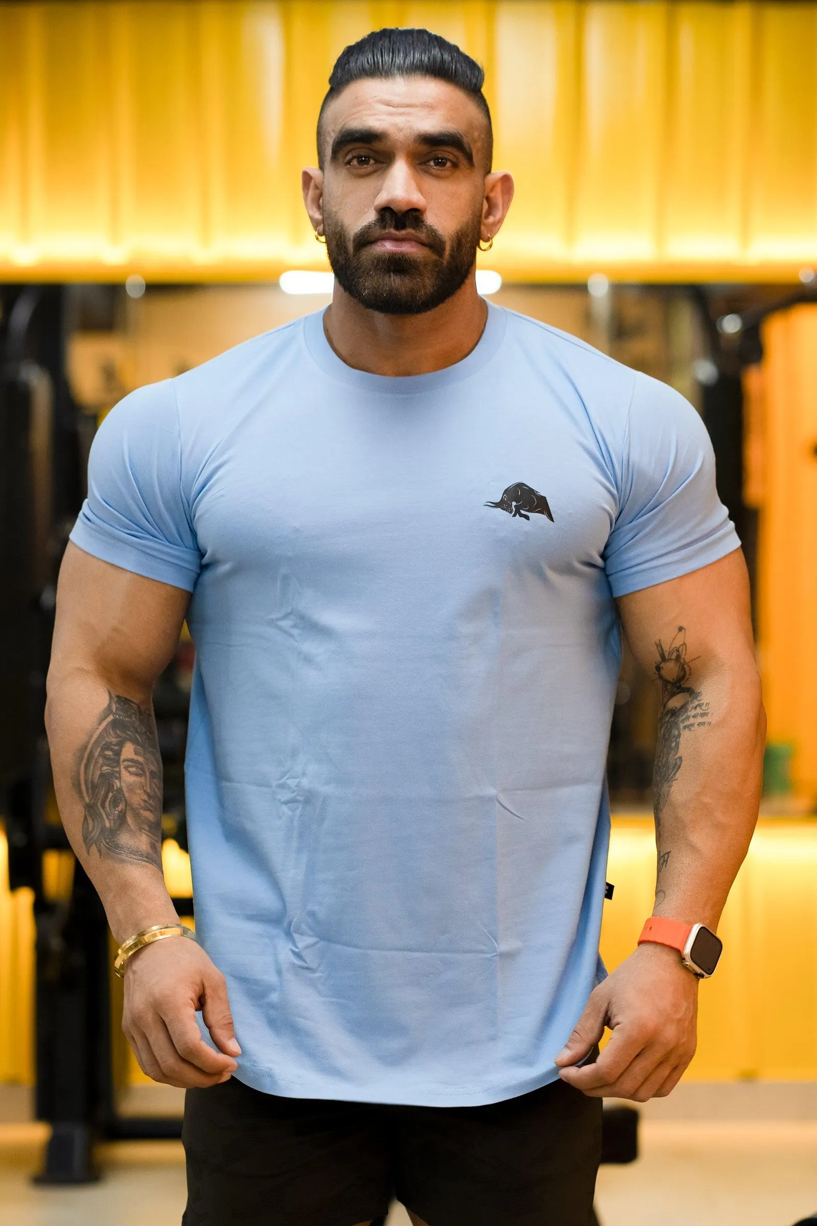 Signature Bull Athletic T-shirt (Sky Blue)