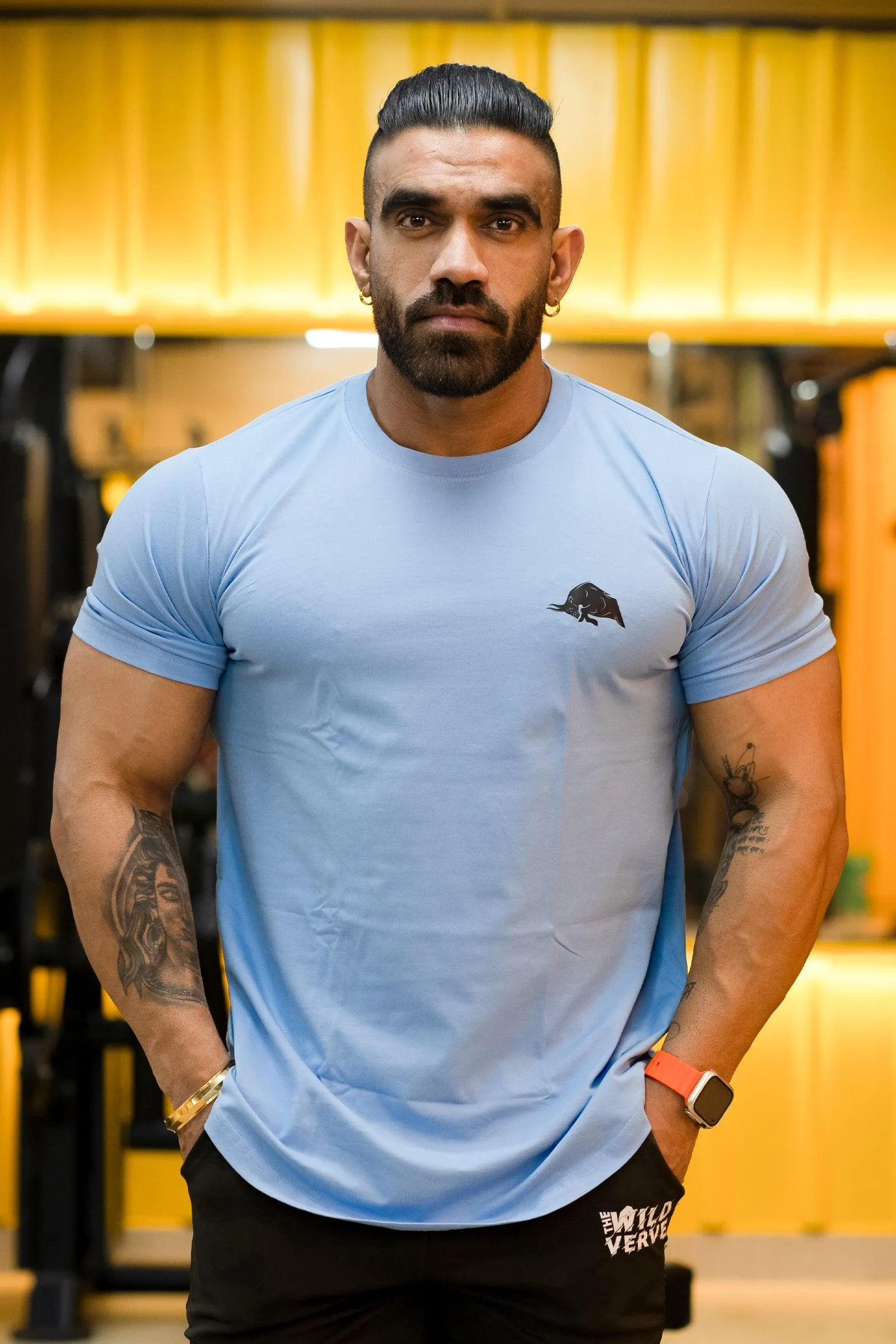 Signature Bull Athletic T-shirt (Sky Blue)